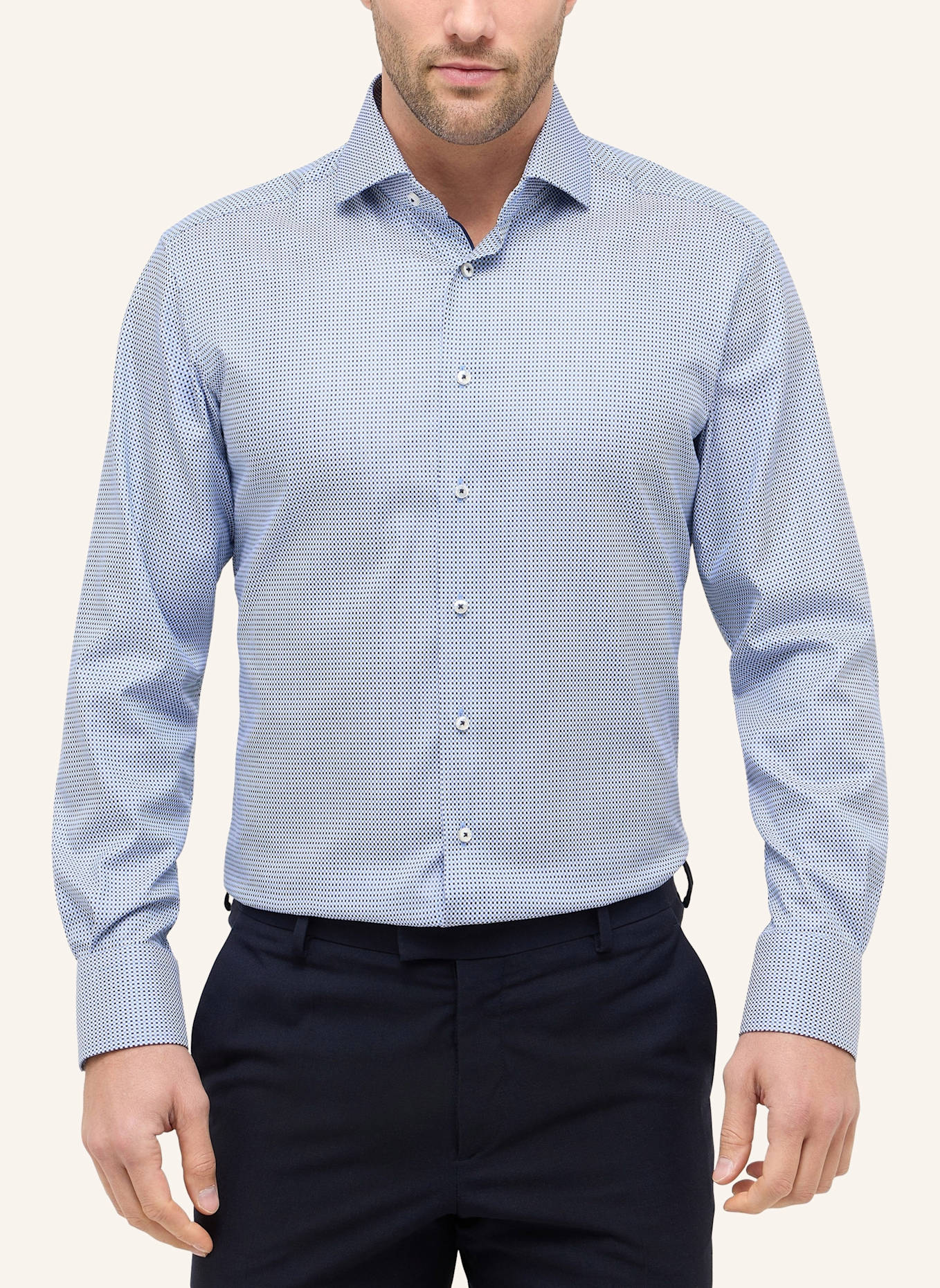 1863 by ETERNA Hemd MODERN FIT: BLAU