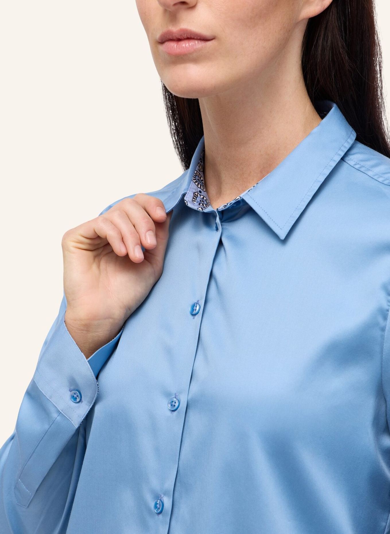 ETERNA Bluse REGULAR FIT: BLAU