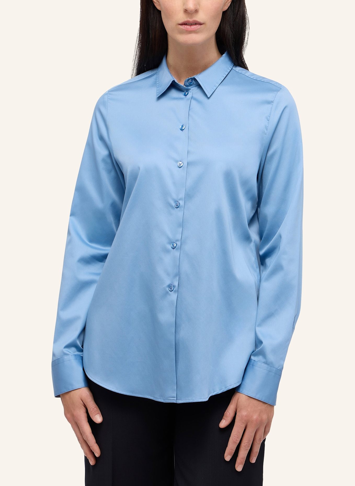 ETERNA Bluse REGULAR FIT: BLAU