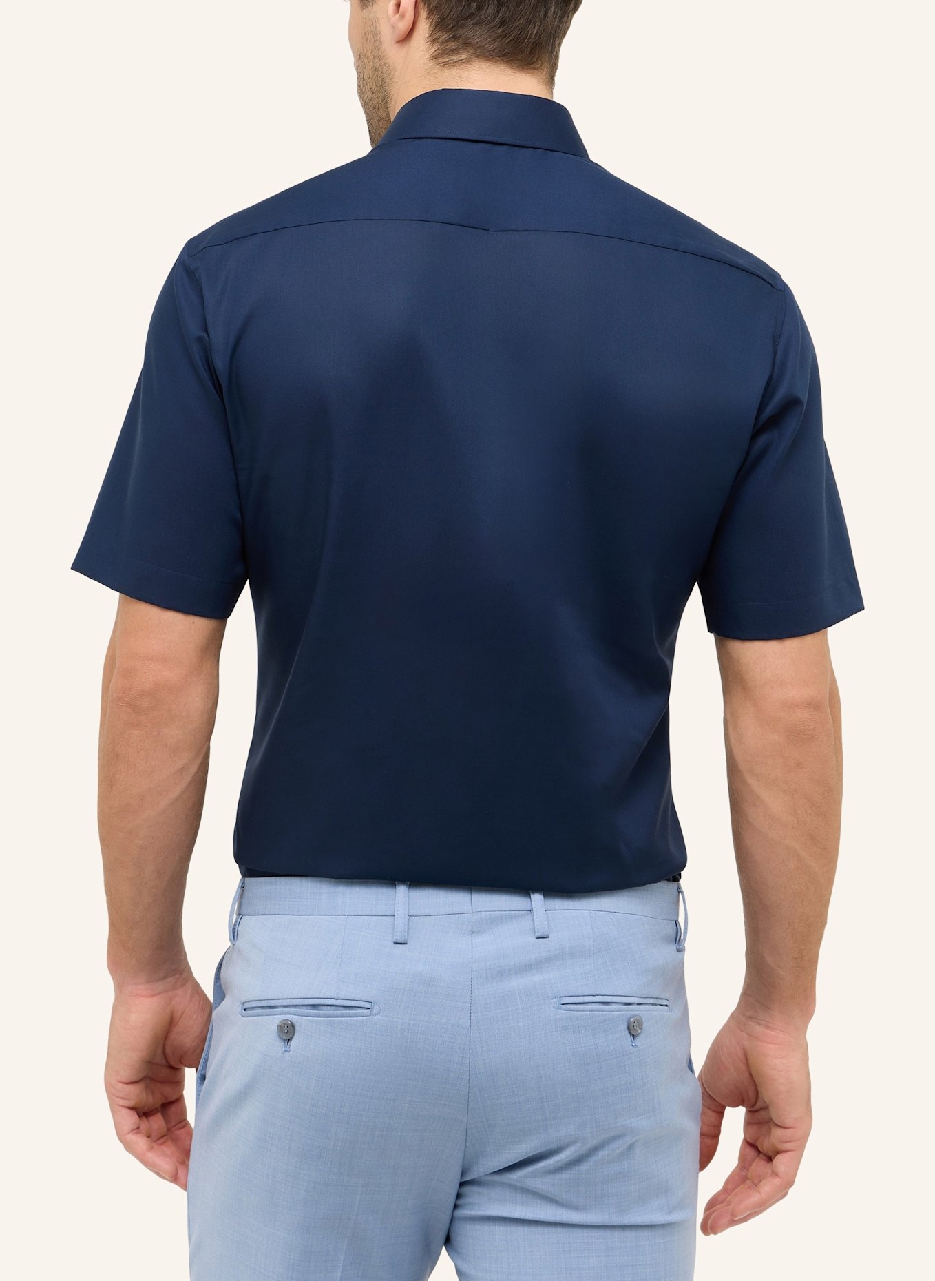 ETERNA Kurzarm-Hemd MODERN FIT: DUNKELBLAU