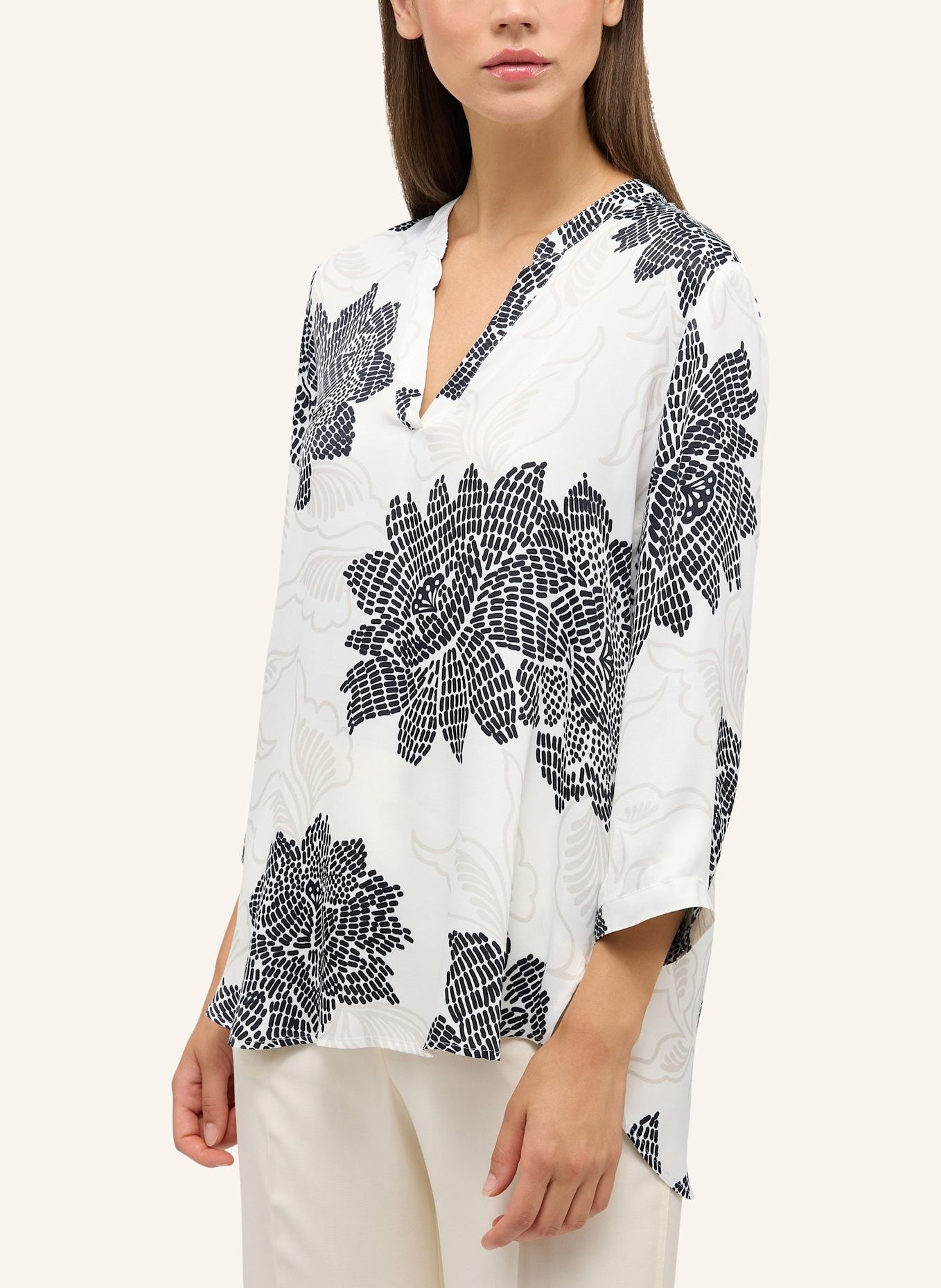 ETERNA Bluse LOOSE FIT: WEISS