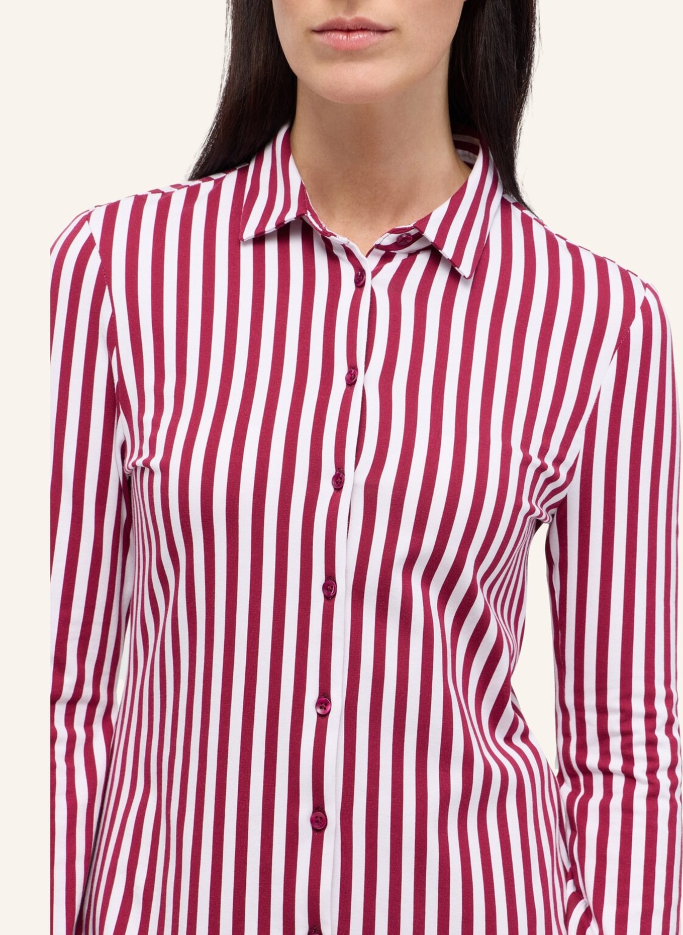 ETERNA Bluse FITTED: ROT