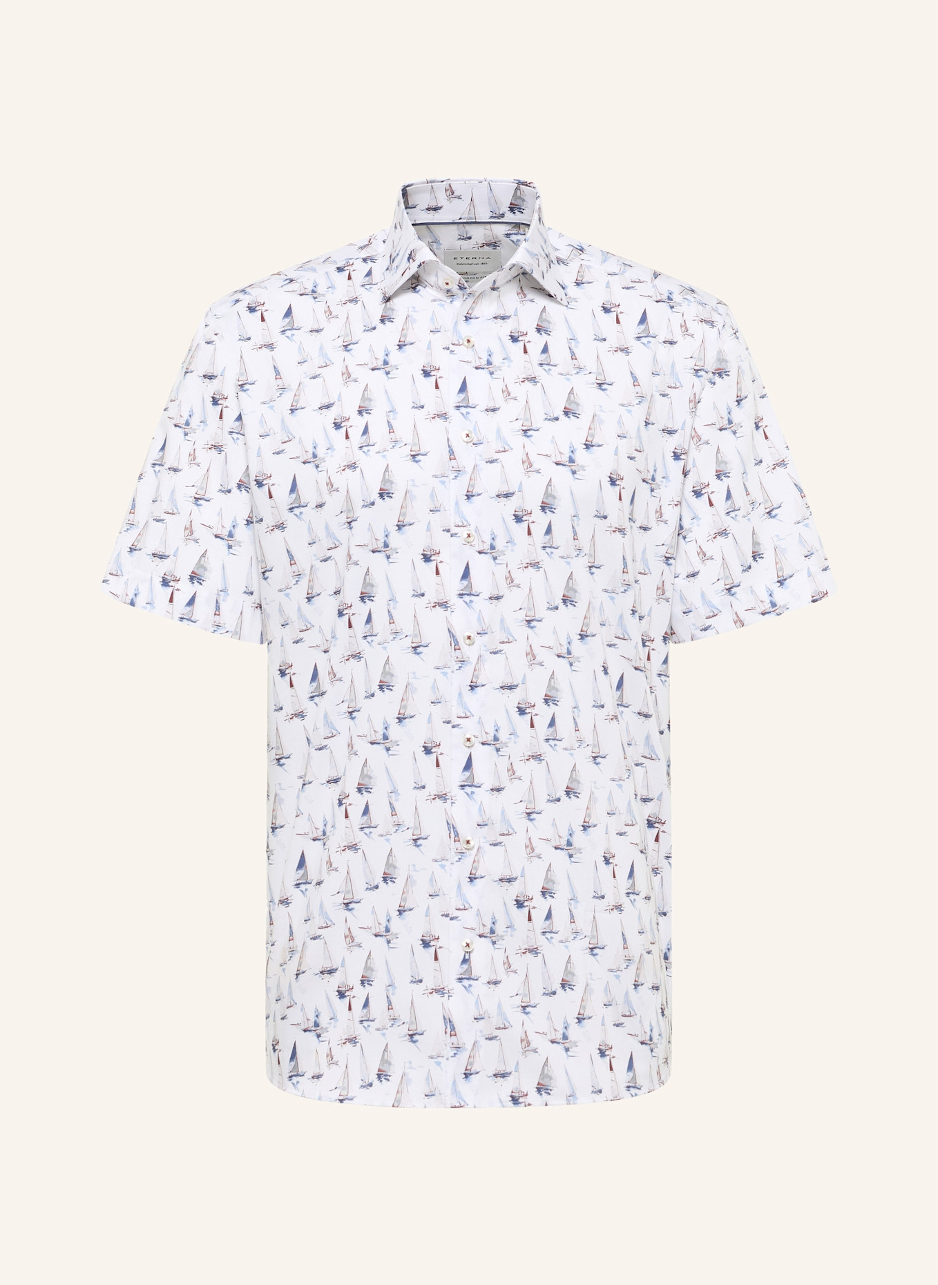 ETERNA Kurzarm-Hemd MODERN FIT: BLAU