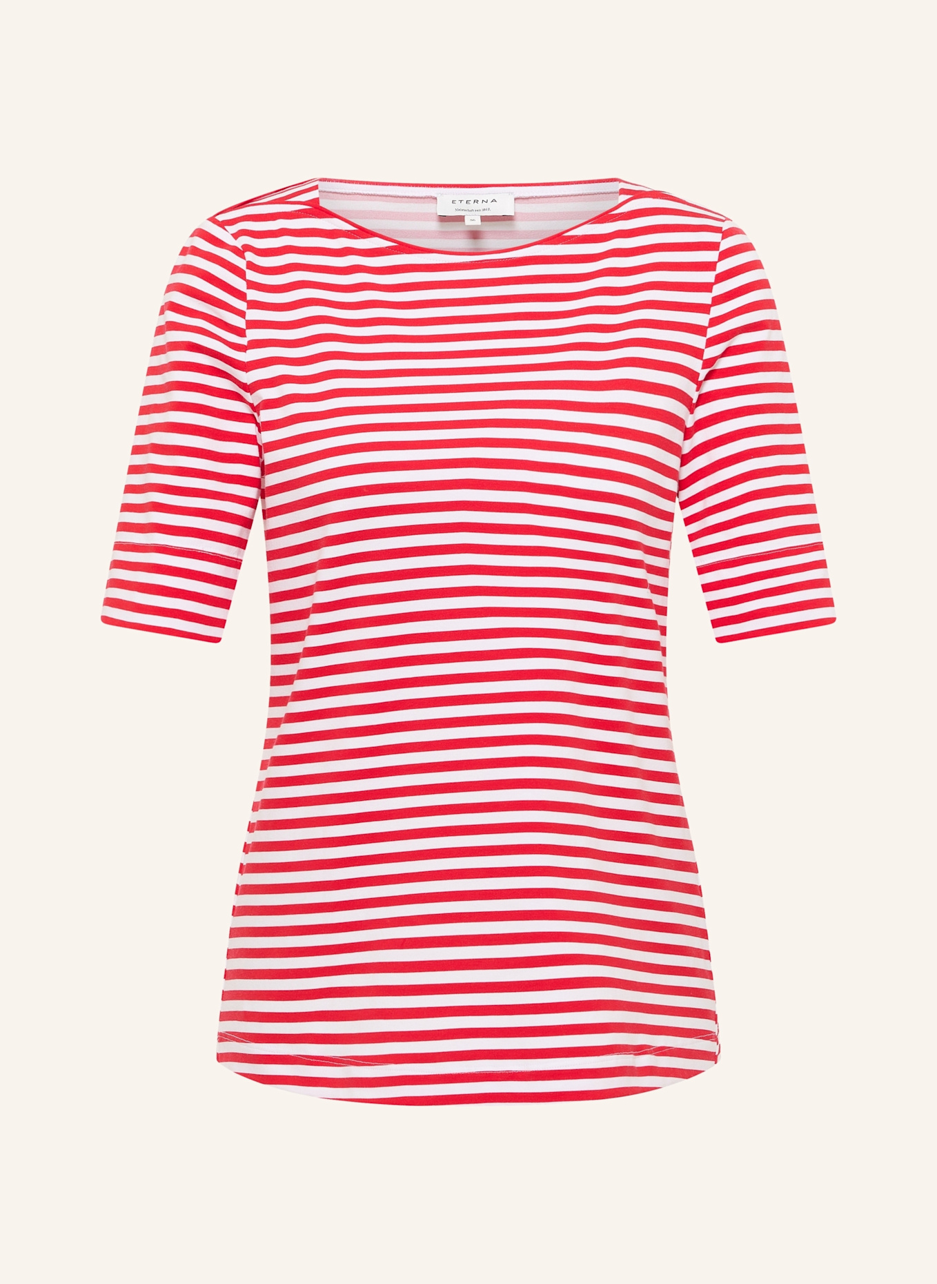ETERNA Shirt REGULAR FIT: WEISS/ ROT