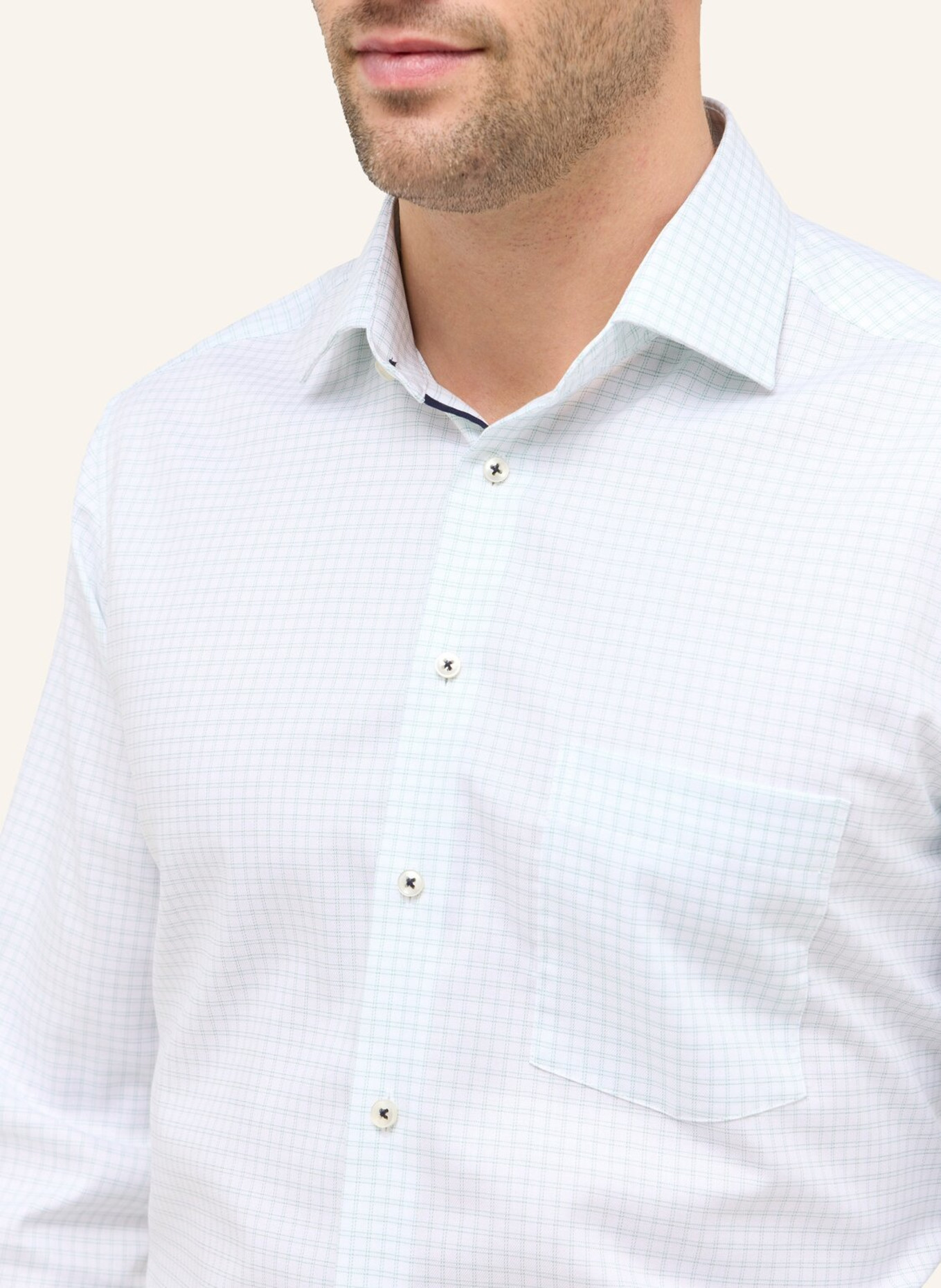 ETERNA Hemd MODERN FIT: GRÜN