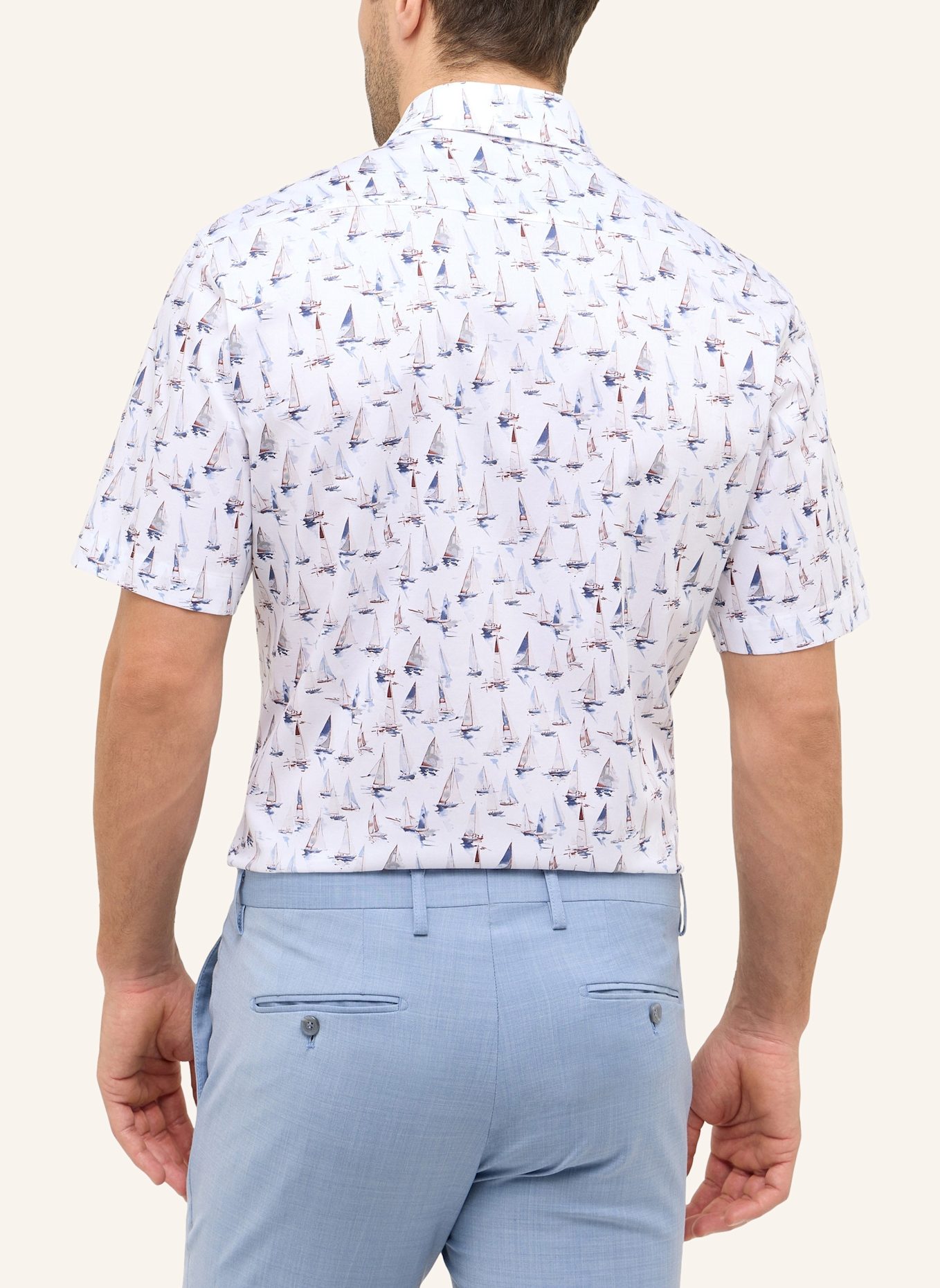 ETERNA Kurzarm-Hemd MODERN FIT: BLAU