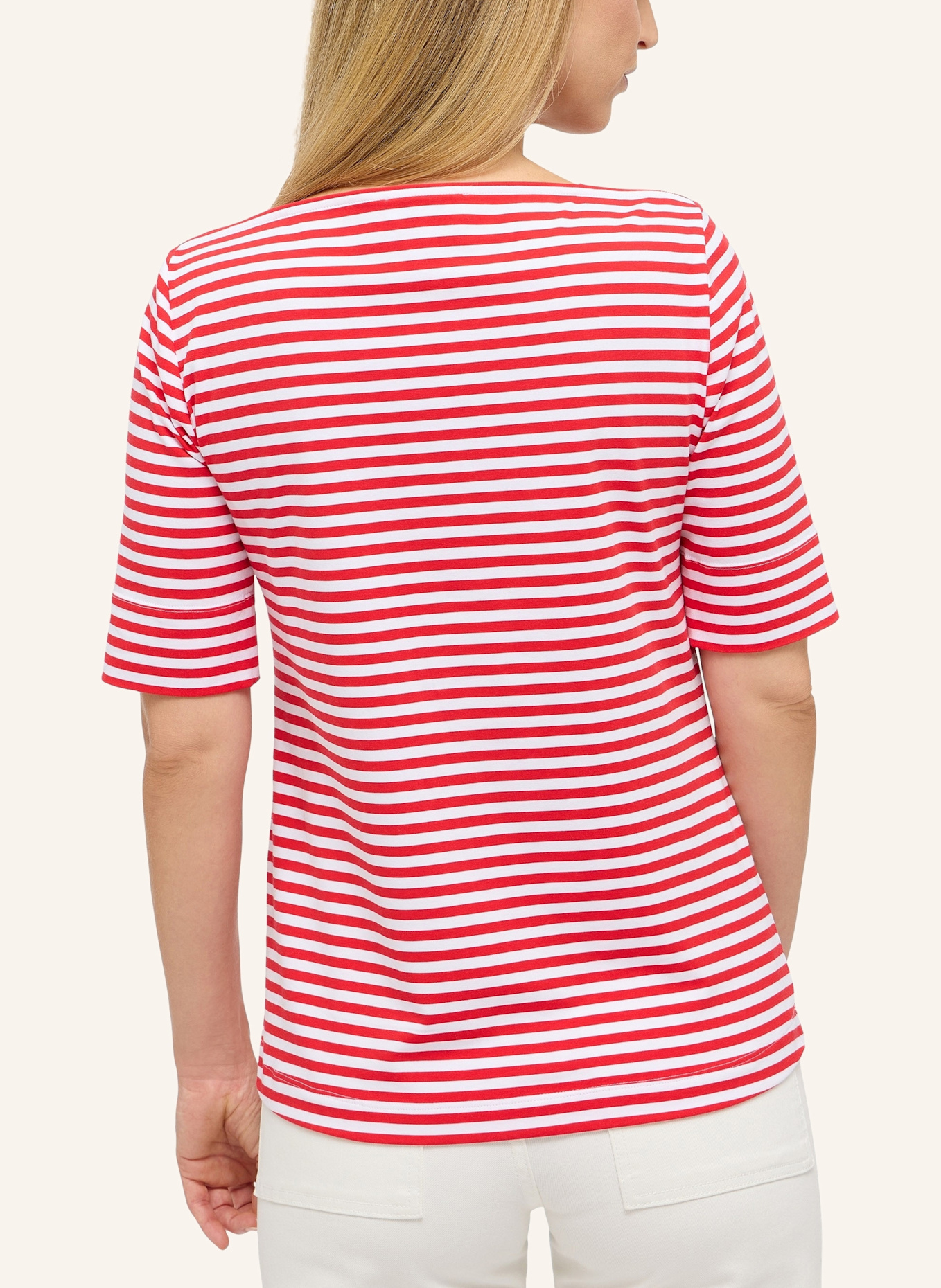 ETERNA Shirt REGULAR FIT: WEISS/ ROT