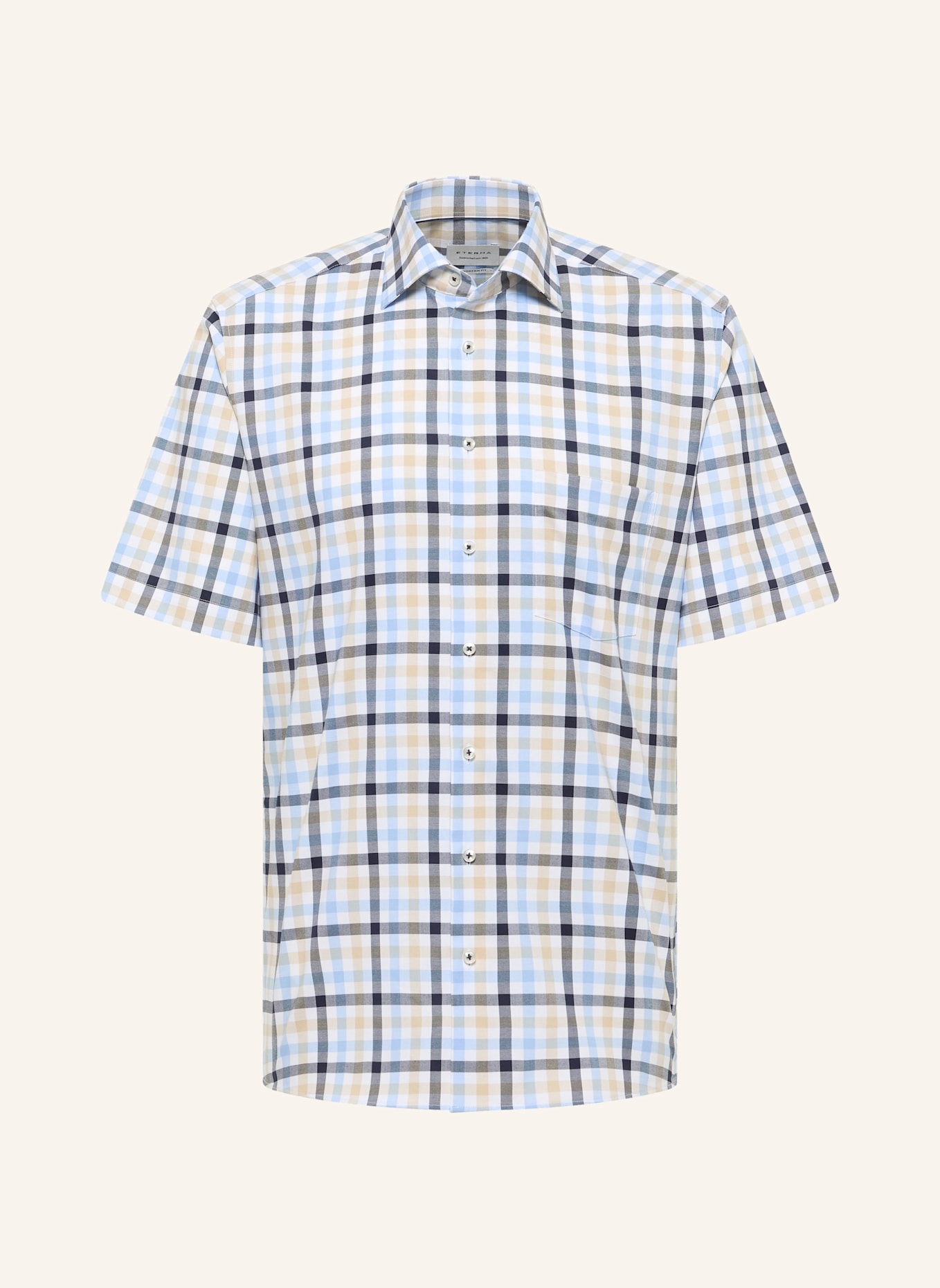 ETERNA Kurzarm-Hemd MODERN FIT: BLAU