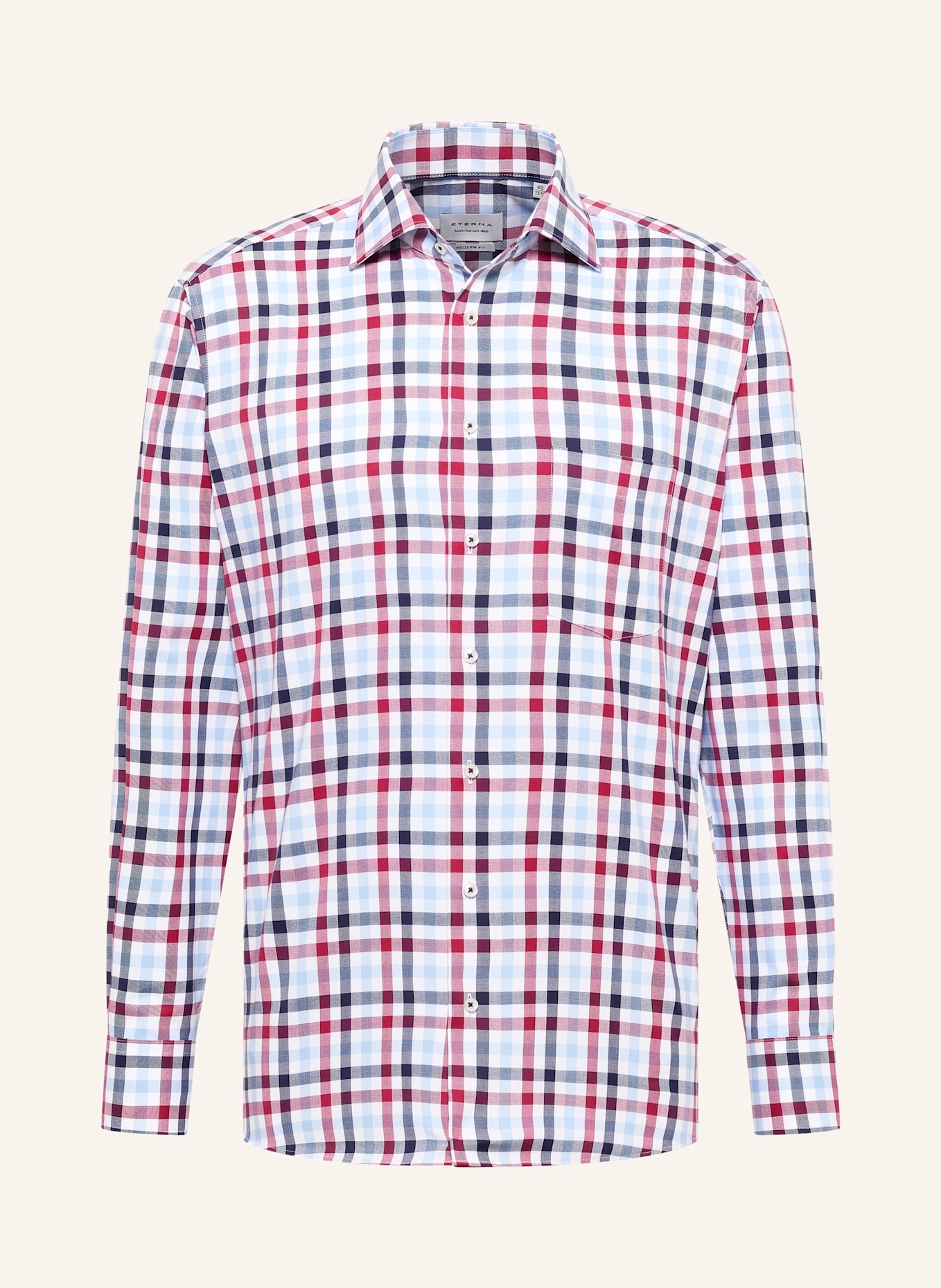 ETERNA Hemd MODERN FIT: ROT