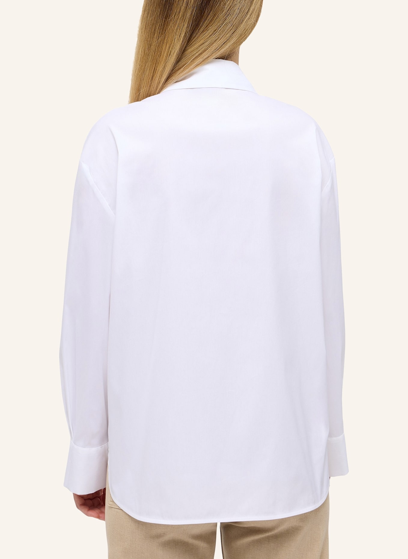 1863 by ETERNA Bluse OVERSIZE FIT: WEISS