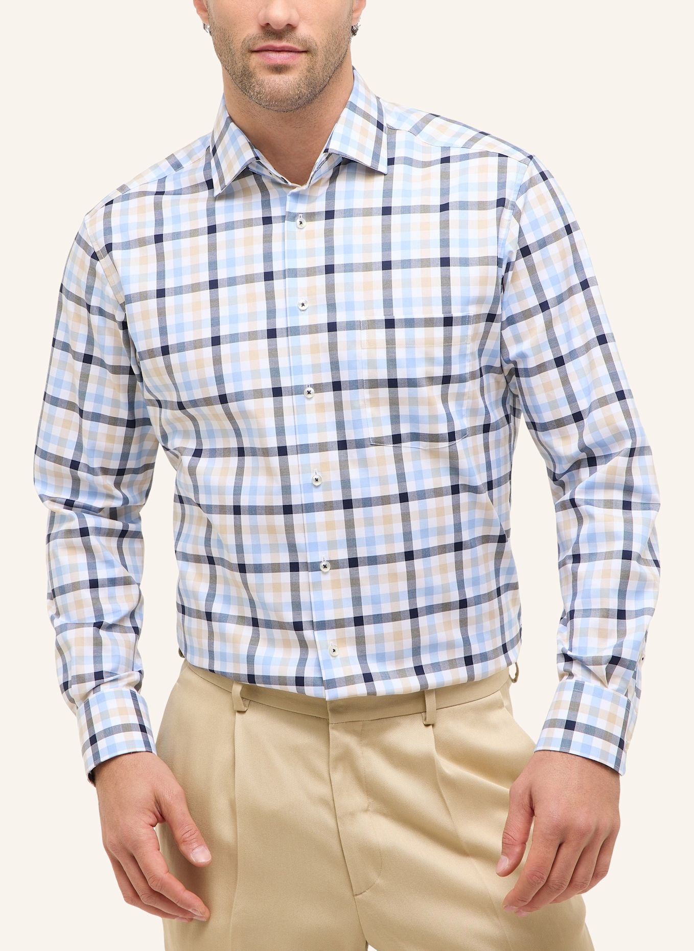 ETERNA Hemd MODERN FIT: BLAU