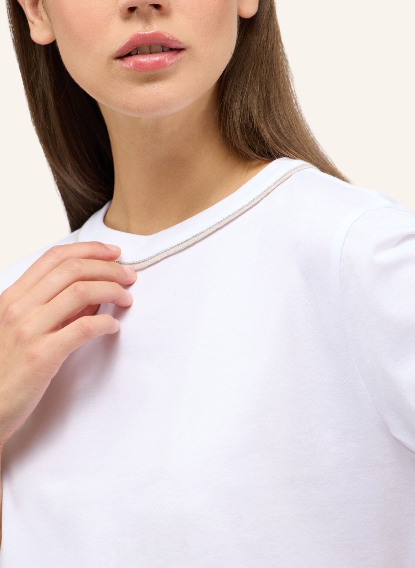 1863 by ETERNA Bluse LOOSE FIT: WEISS