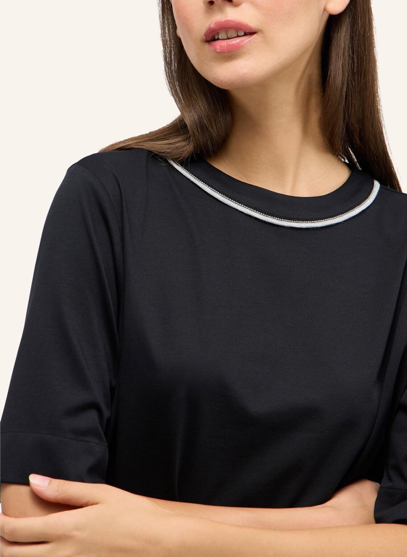 1863 by ETERNA Bluse LOOSE FIT: SCHWARZ