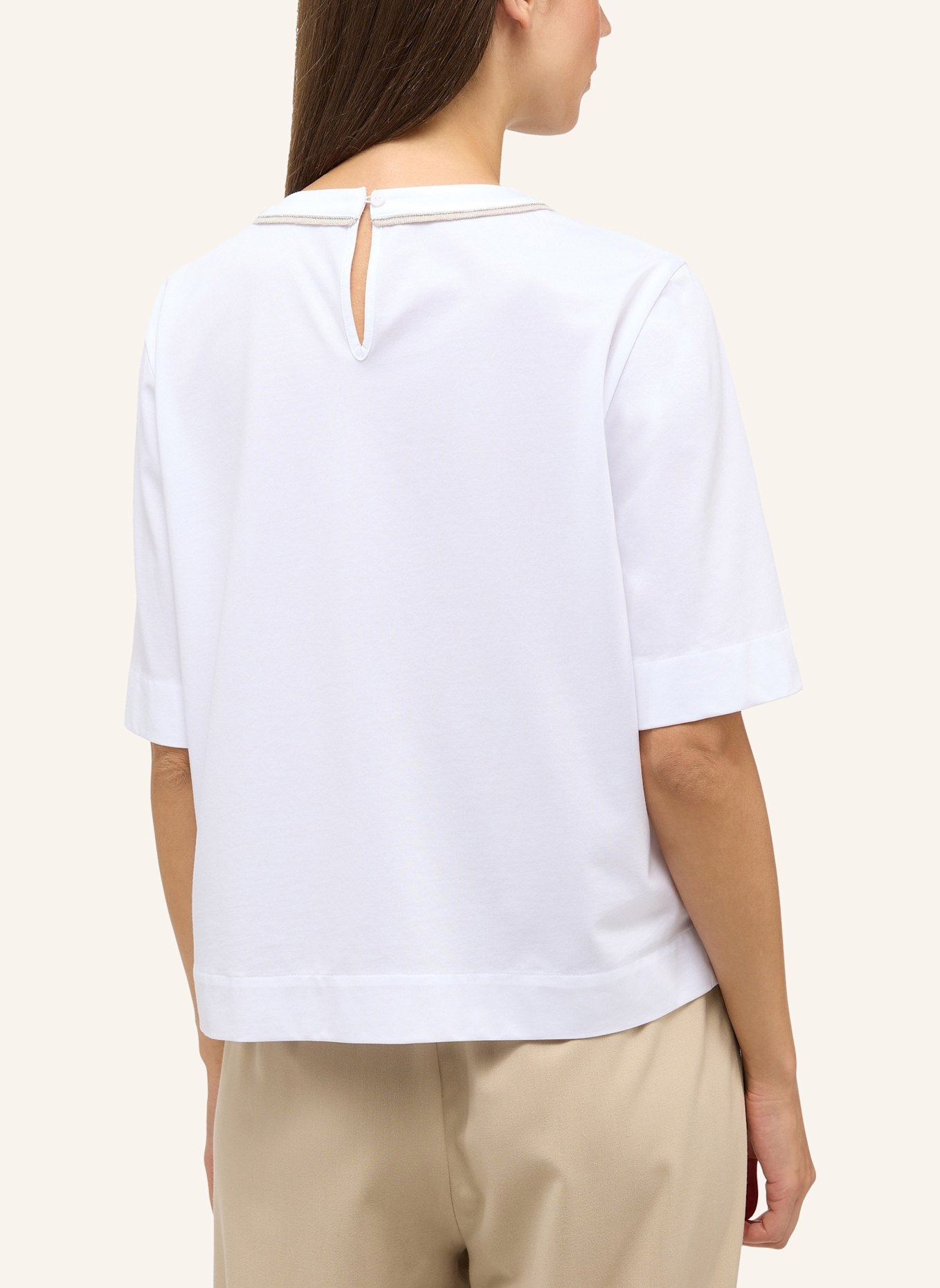 1863 by ETERNA Bluse LOOSE FIT: WEISS