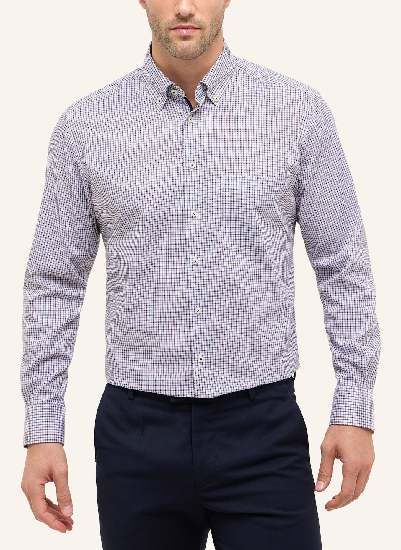 ETERNA Hemd MODERN FIT: ROT