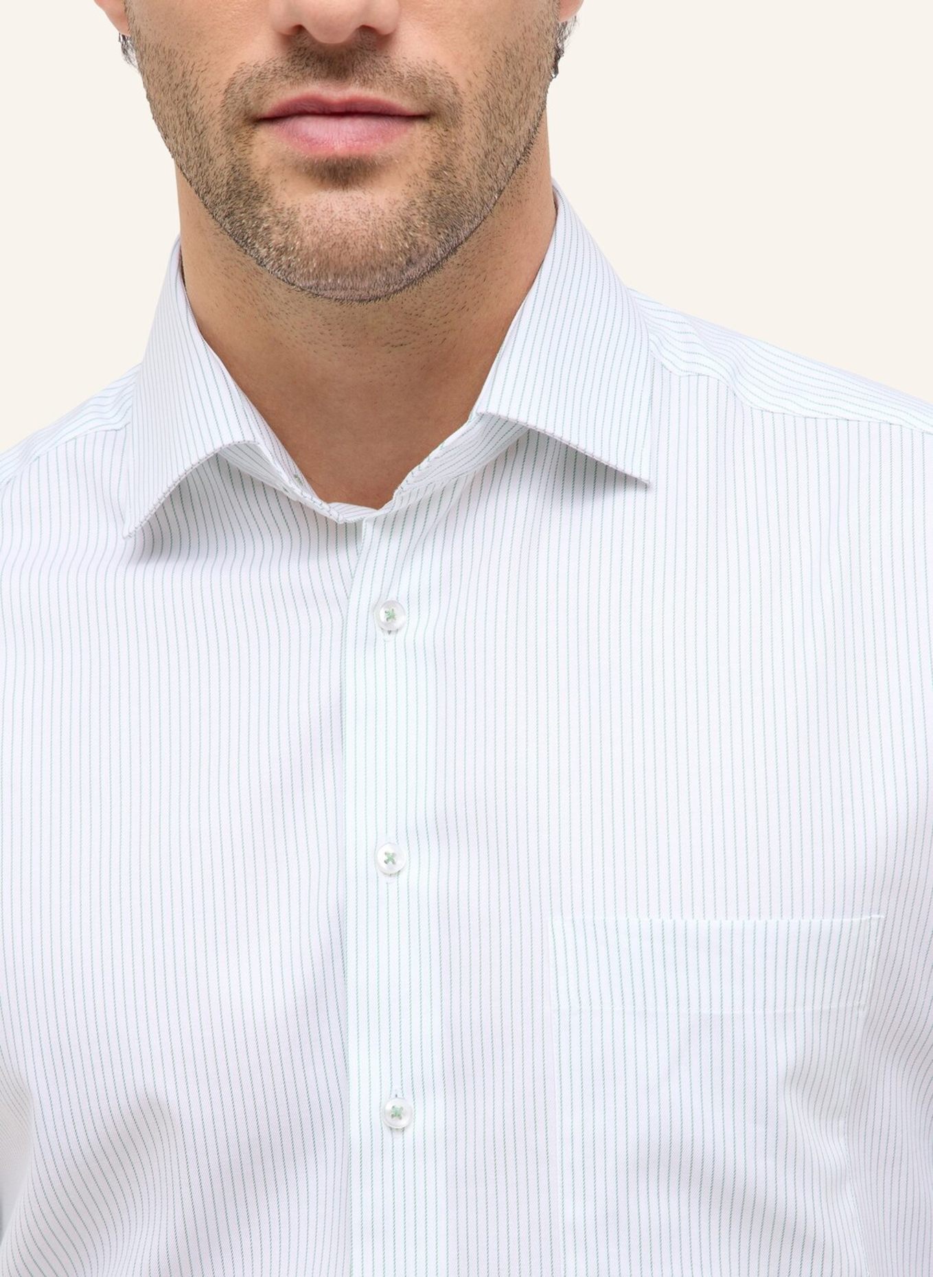 ETERNA Hemd MODERN FIT: GRÜN