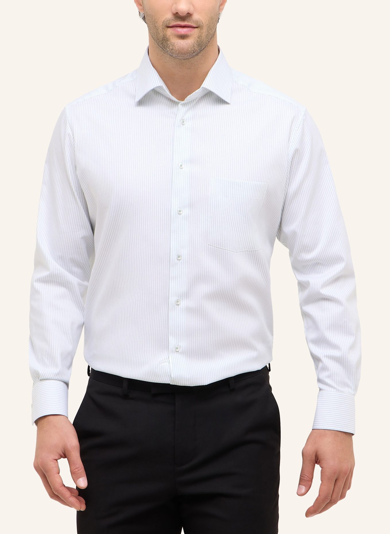 ETERNA Hemd MODERN FIT: GRÜN