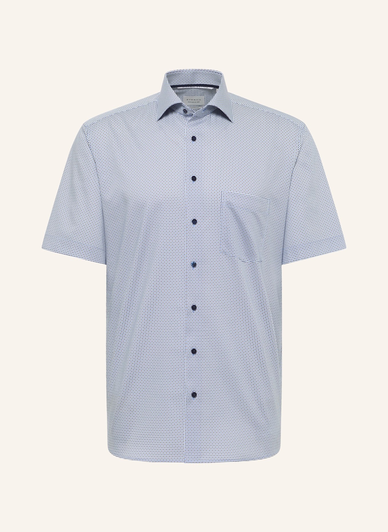 ETERNA Kurzarm-Hemd MODERN FIT: BLAU