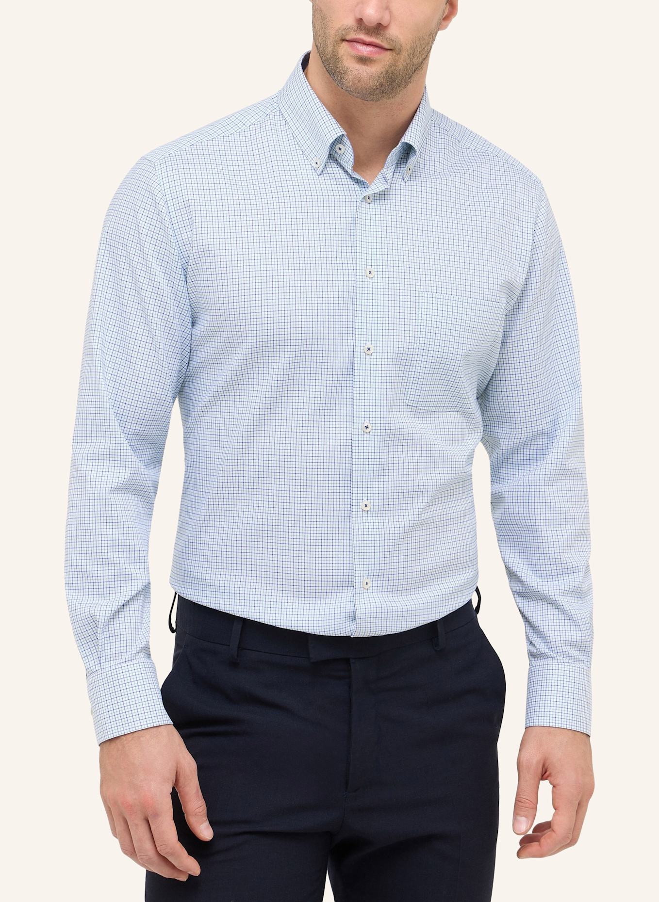 ETERNA Hemd MODERN FIT: GRÜN