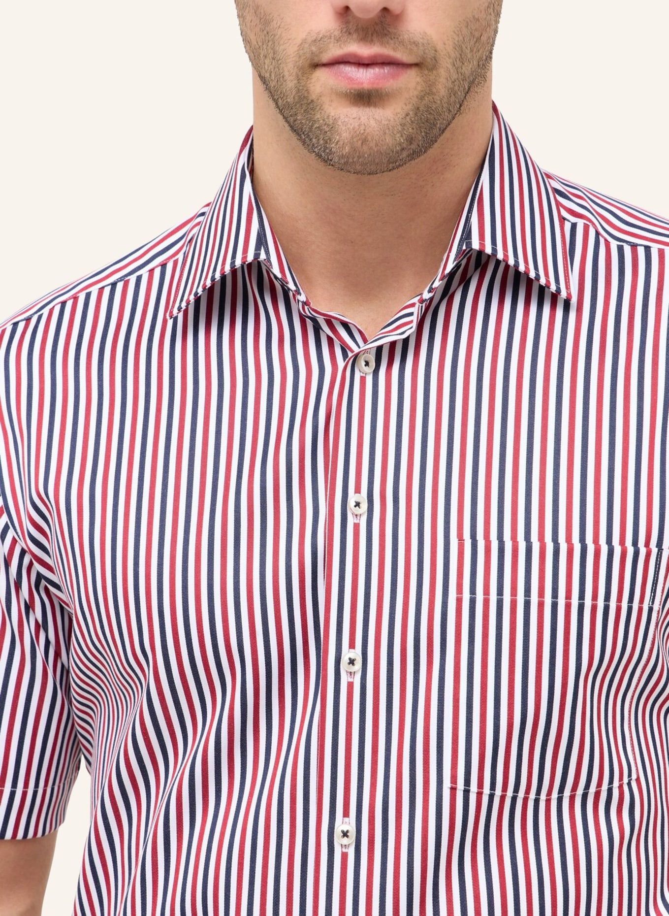 ETERNA Kurzarm-Hemd MODERN FIT: ROT