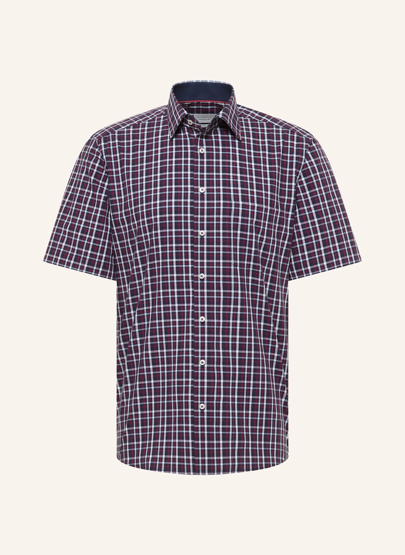 ETERNA Kurzarm-Hemd MODERN FIT: DUNKELBLAU