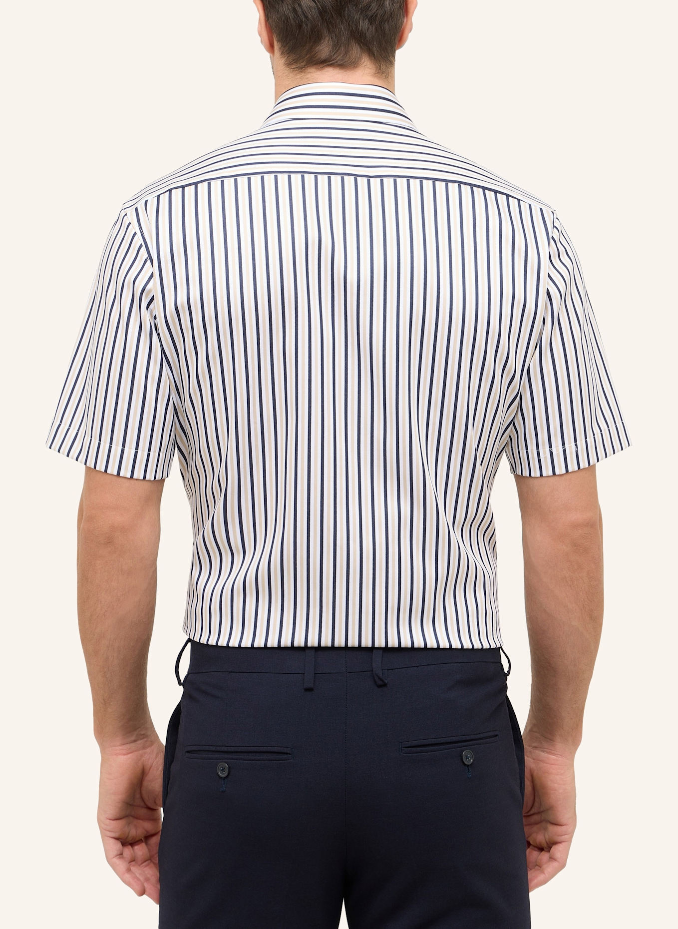 ETERNA Kurzarm-Hemd MODERN FIT: BEIGE