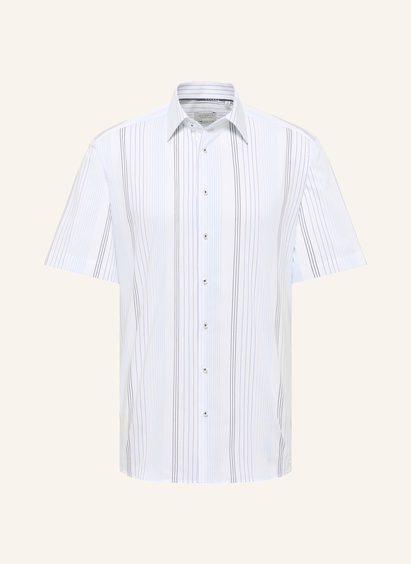 ETERNA Kurzarm-Hemd MODERN FIT: BLAU
