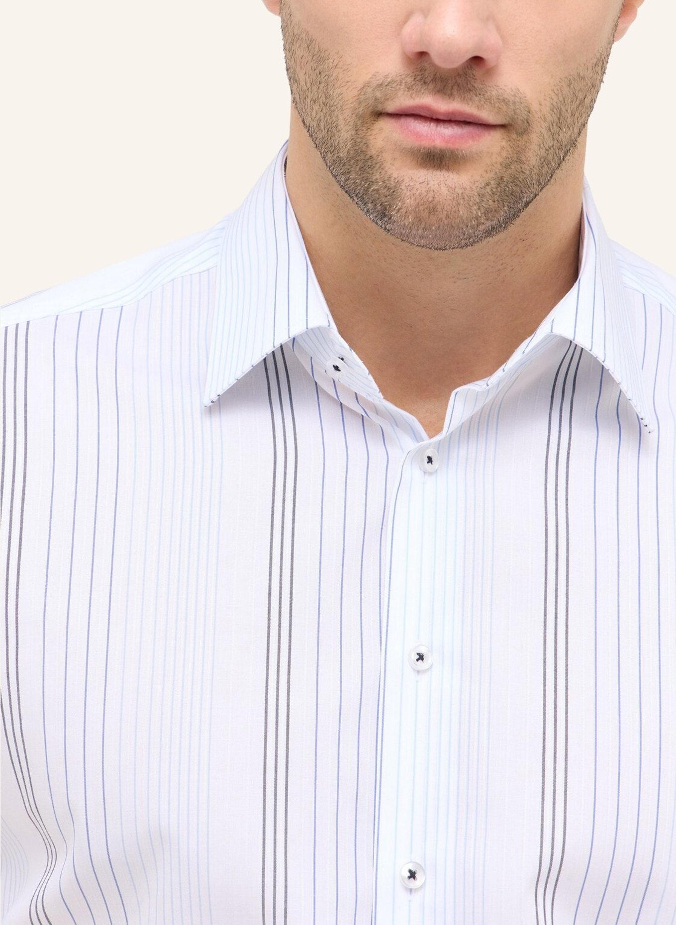 ETERNA Kurzarm-Hemd MODERN FIT: BLAU