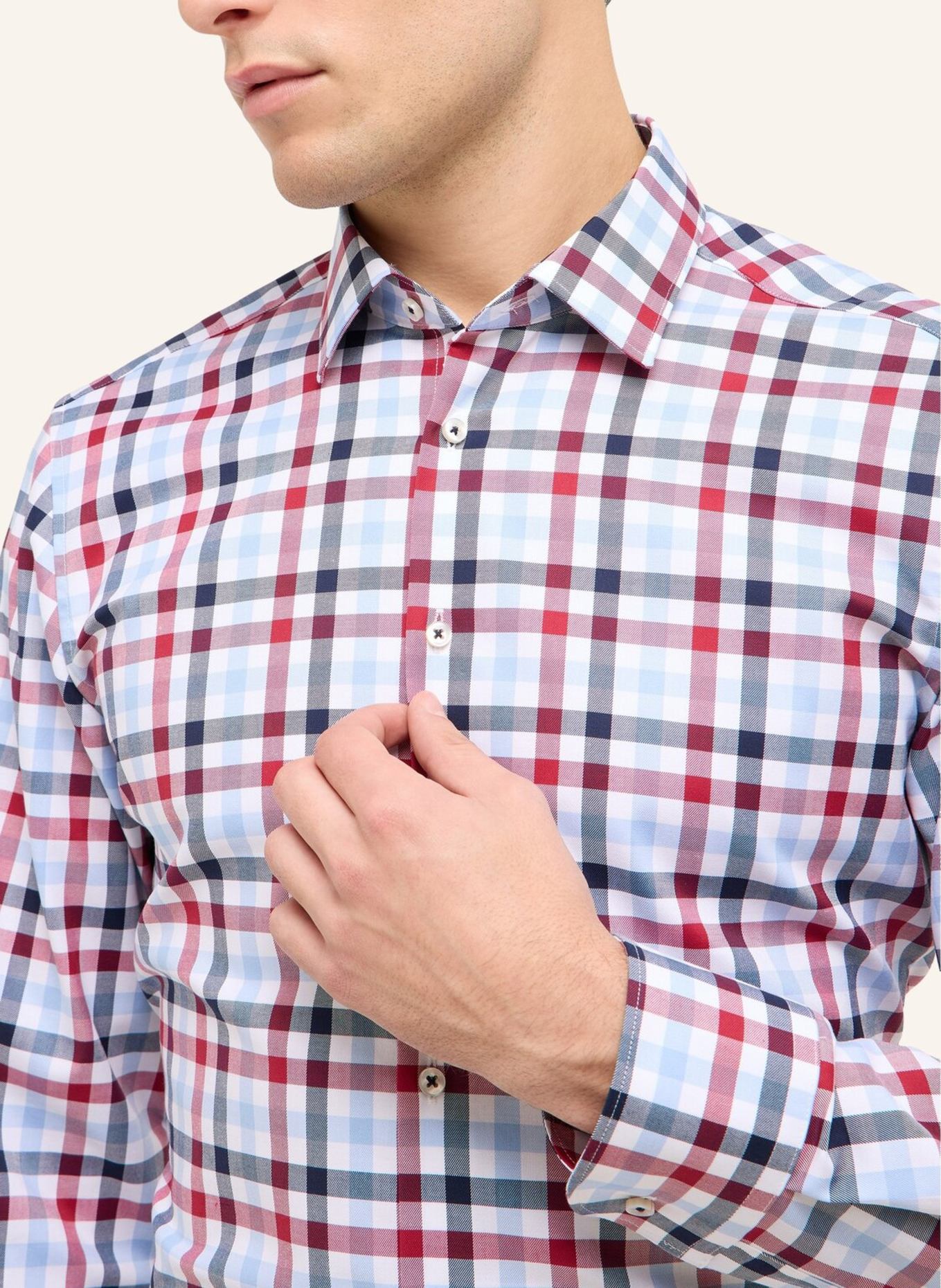 ETERNA Hemd SLIM FIT: ROT