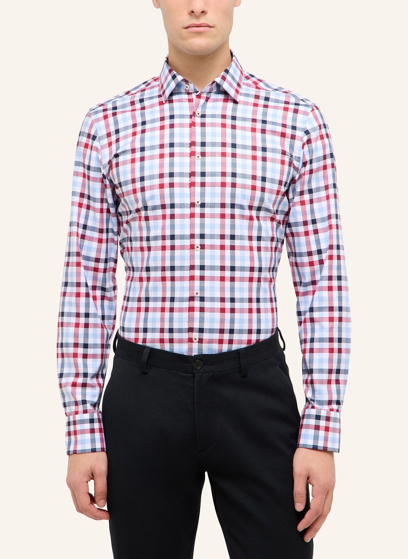 ETERNA Hemd SLIM FIT: ROT