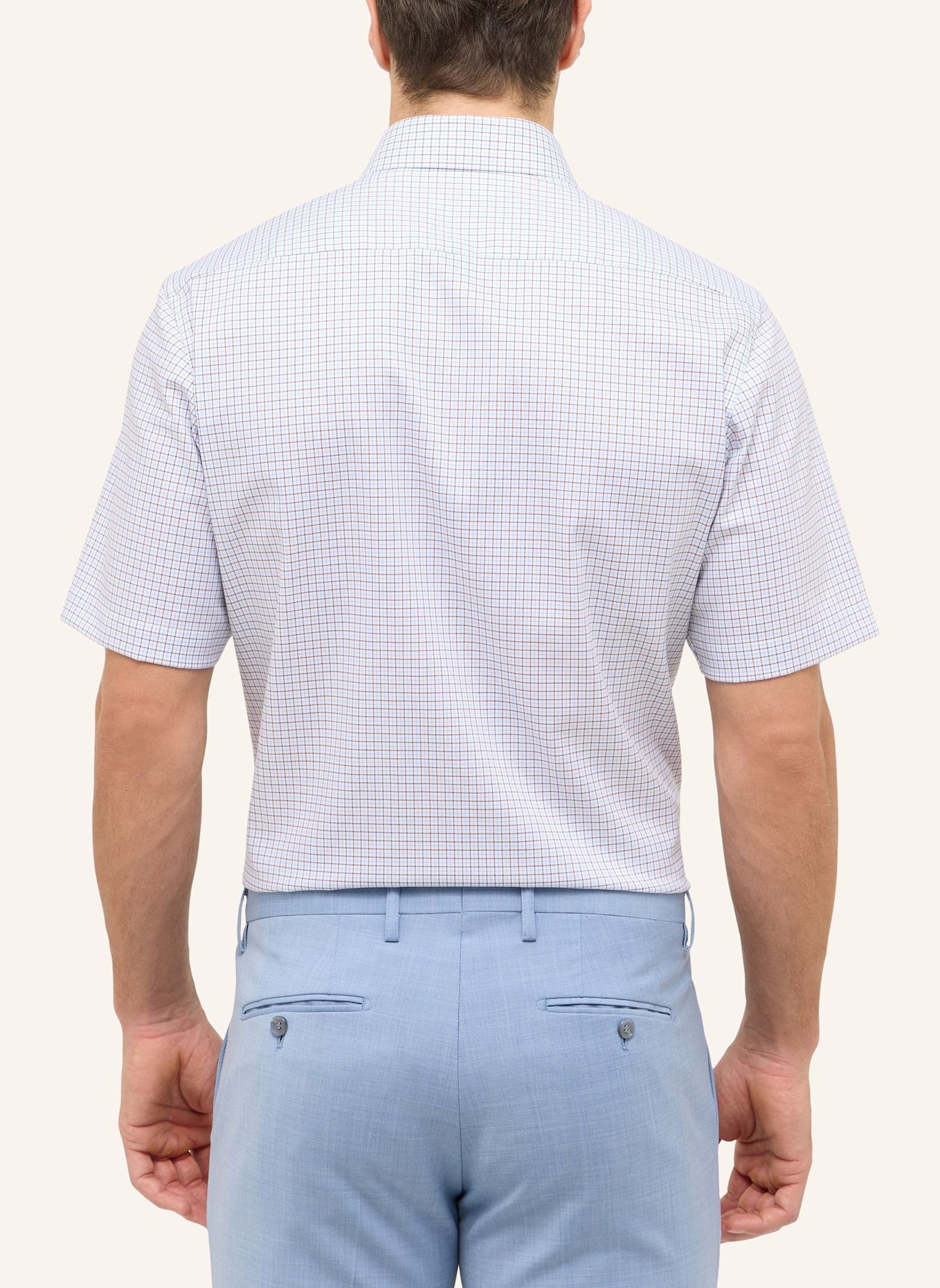 ETERNA Kurzarm-Hemd MODERN FIT: BRAUN