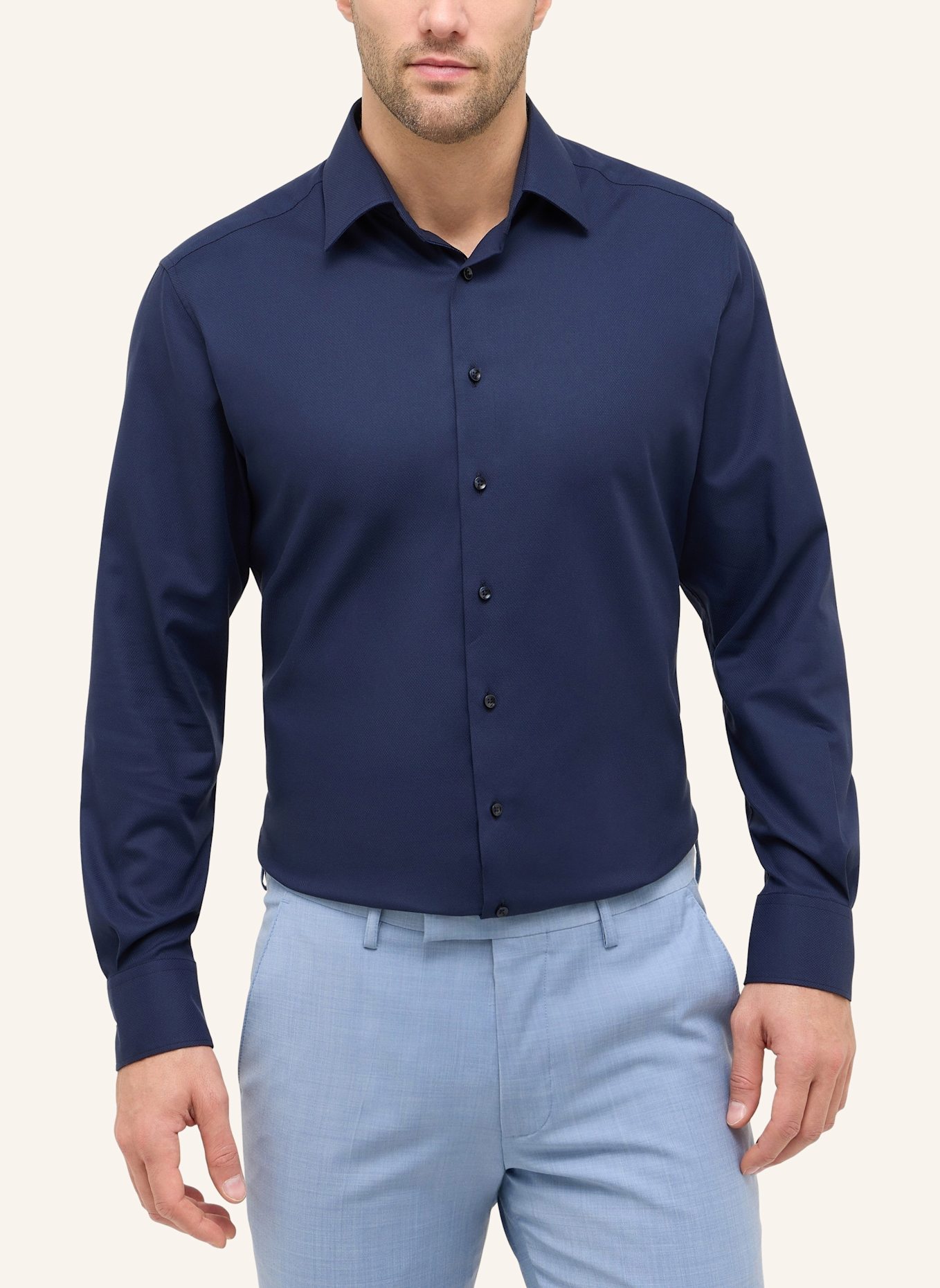 ETERNA Hemd MODERN FIT: DUNKELBLAU