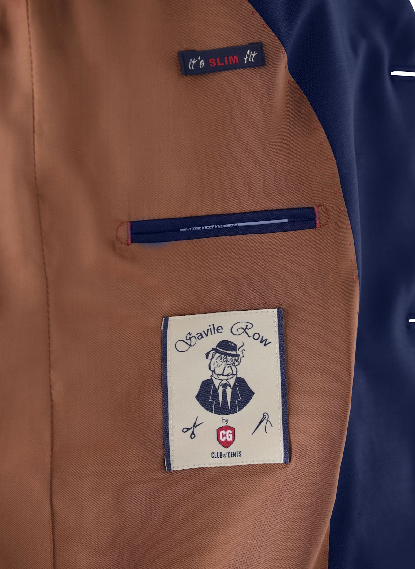 CG - CLUB of GENTS Sakko CG Camden-ST SV Slim Fit: BLAU