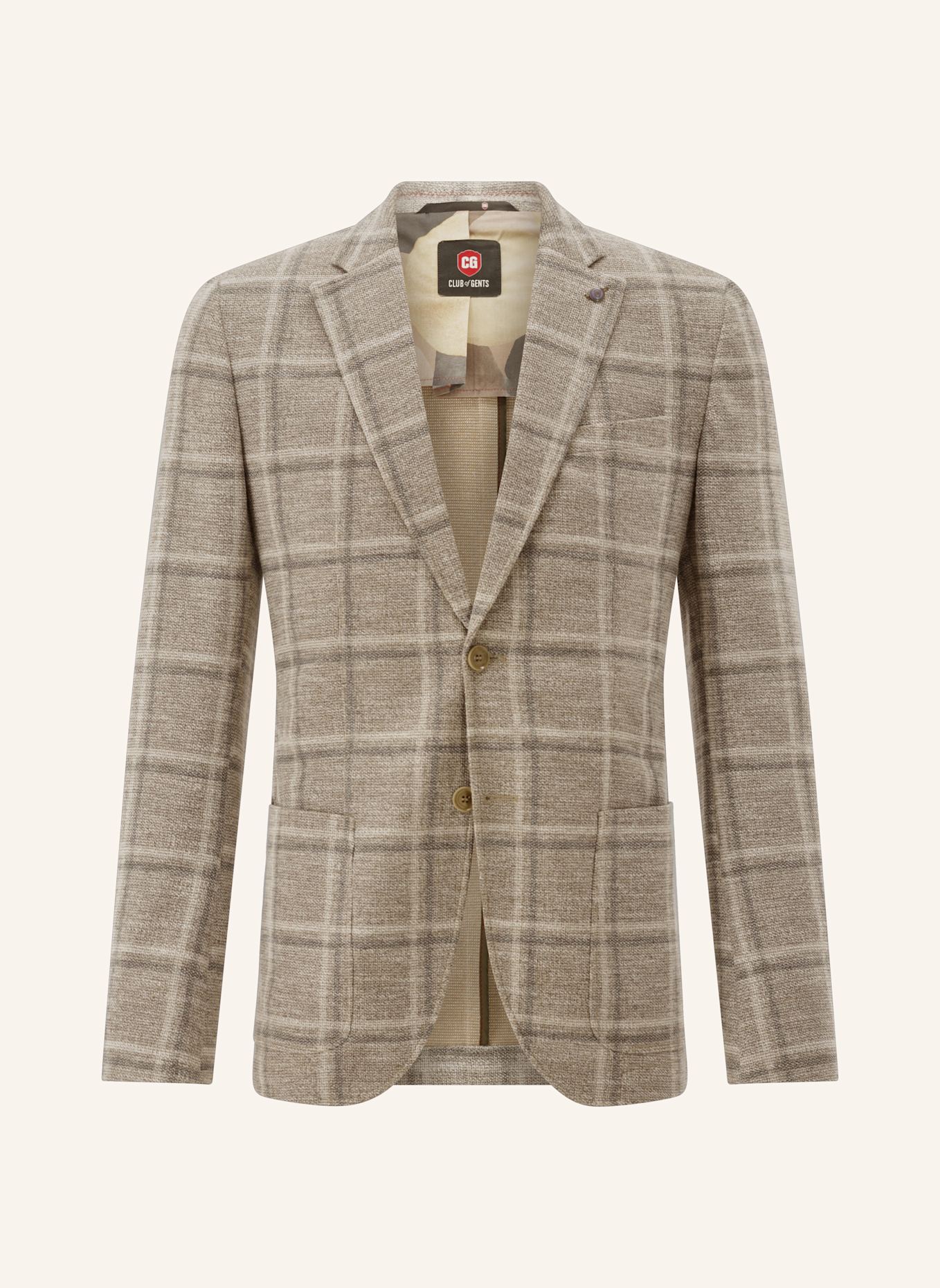 CG - CLUB of GENTS Sakko CG Carter-J SV Slim Fit: HELLBRAUN