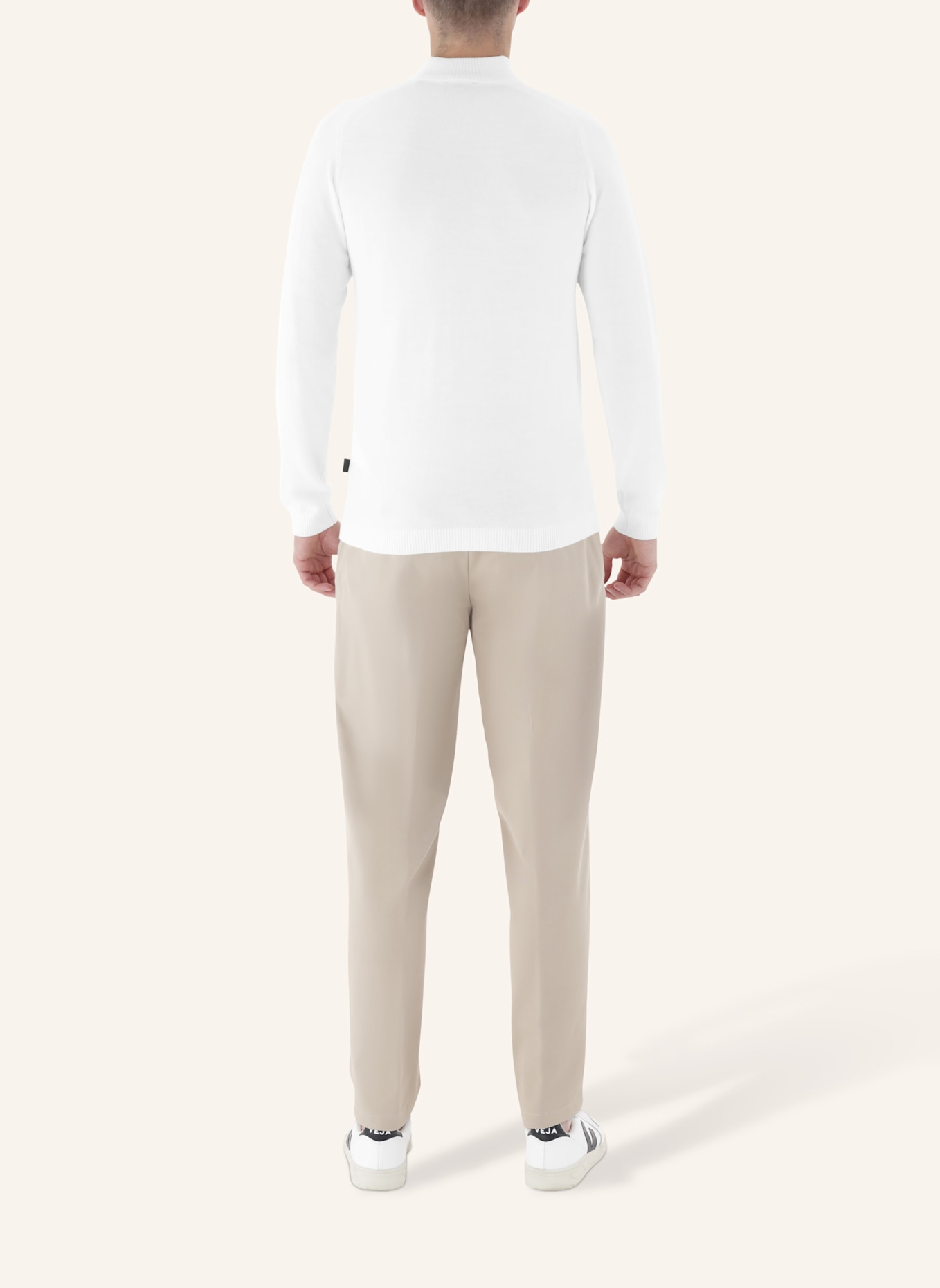 CG - CLUB of GENTS Strick CG Bertie Slim Fit: WEISS