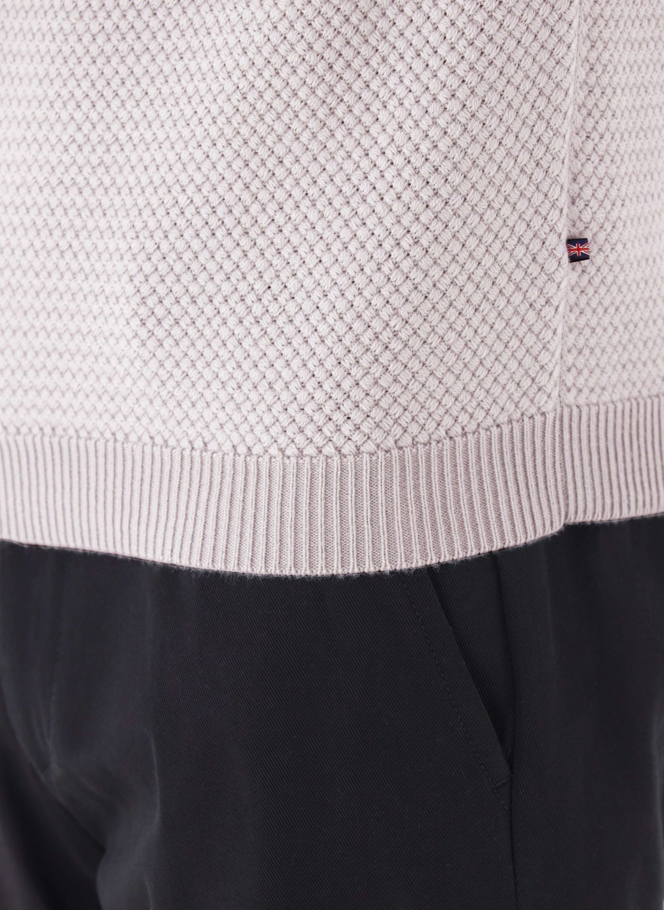 CG - CLUB of GENTS Strick CG Bo Slim Fit: HELLGRAU