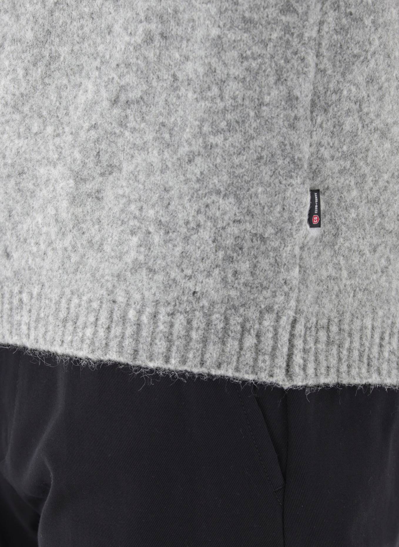 CG - CLUB of GENTS Strick CG Bennie Slim Fit: HELLGRAU
