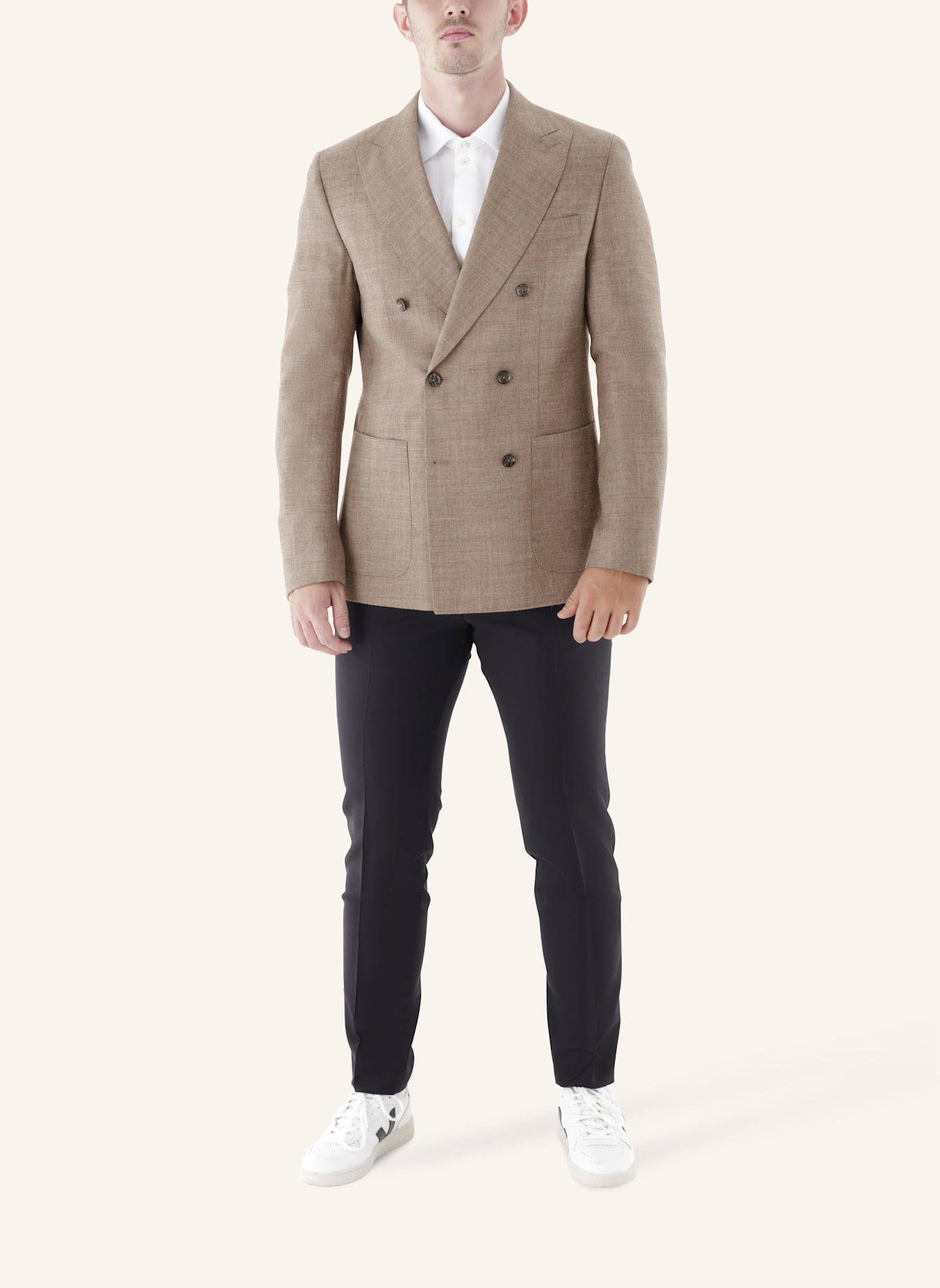 CG - CLUB of GENTS Sakko CG Carlo SV Slim Fit: HELLBRAUN