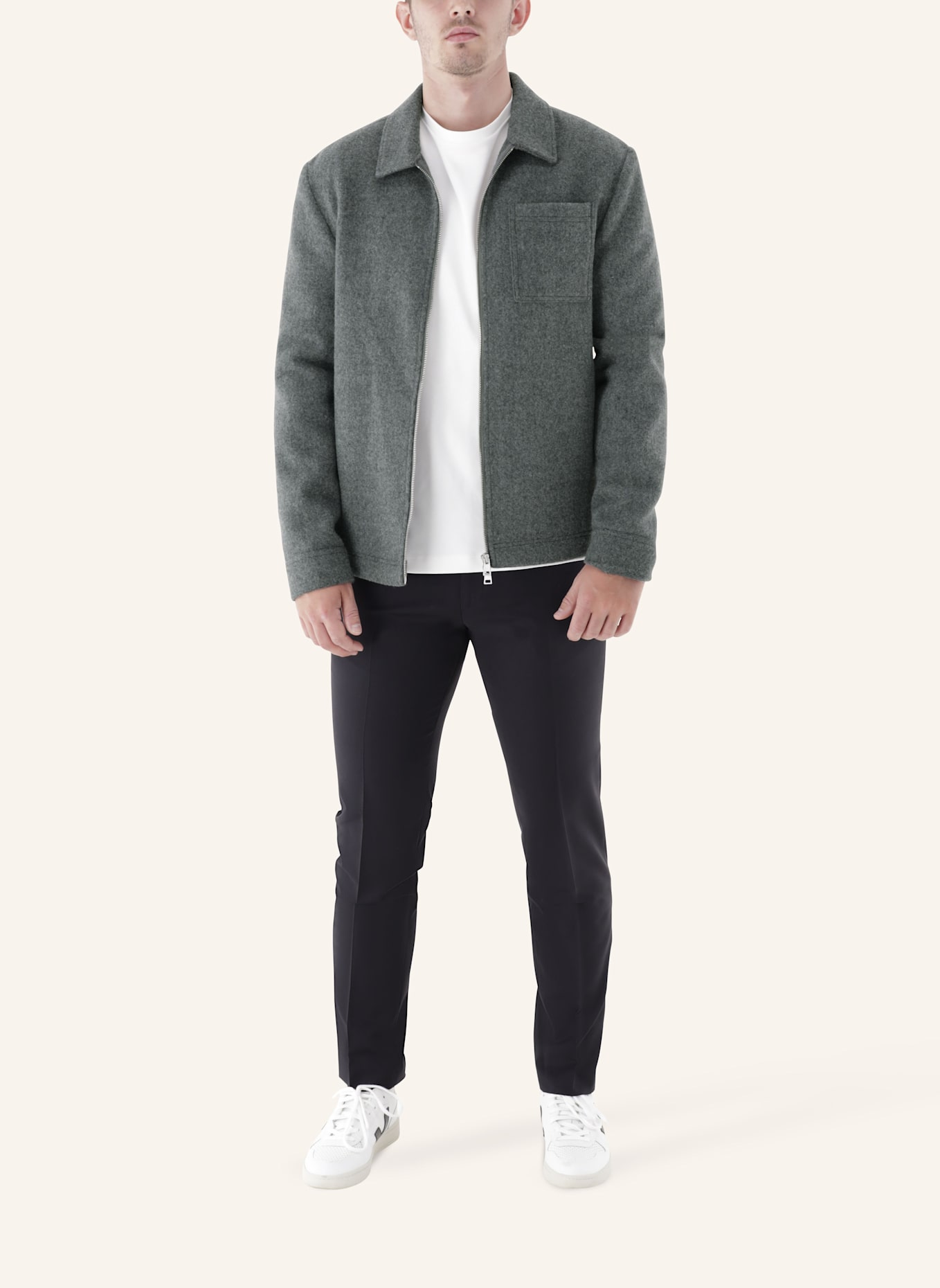 CG - CLUB of GENTS Outdoor CG Jon Slim Fit: GRAU