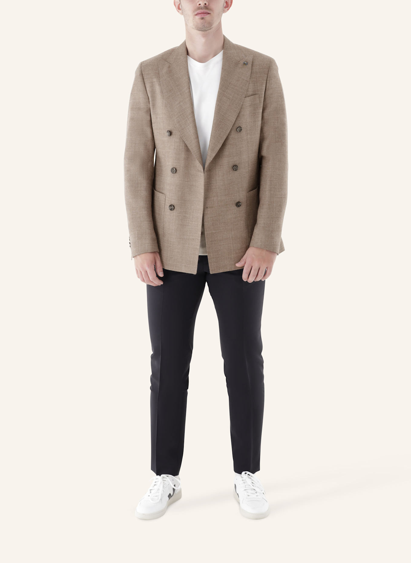 CG - CLUB of GENTS Sakko CG Carlo SV Slim Fit: HELLBRAUN