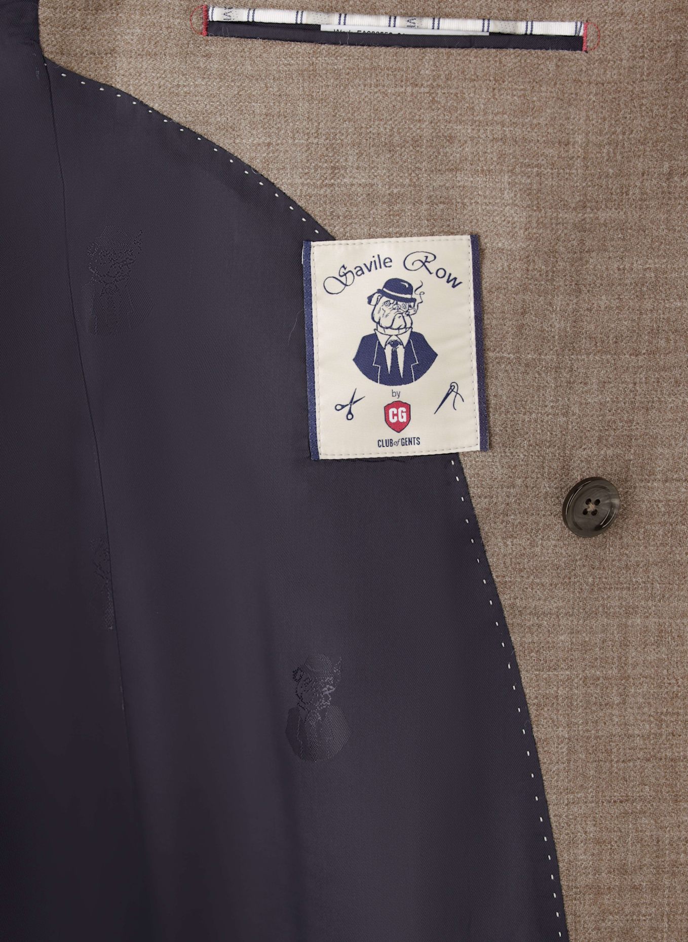 CG - CLUB of GENTS Sakko CG Carlo SV Slim Fit: HELLBRAUN