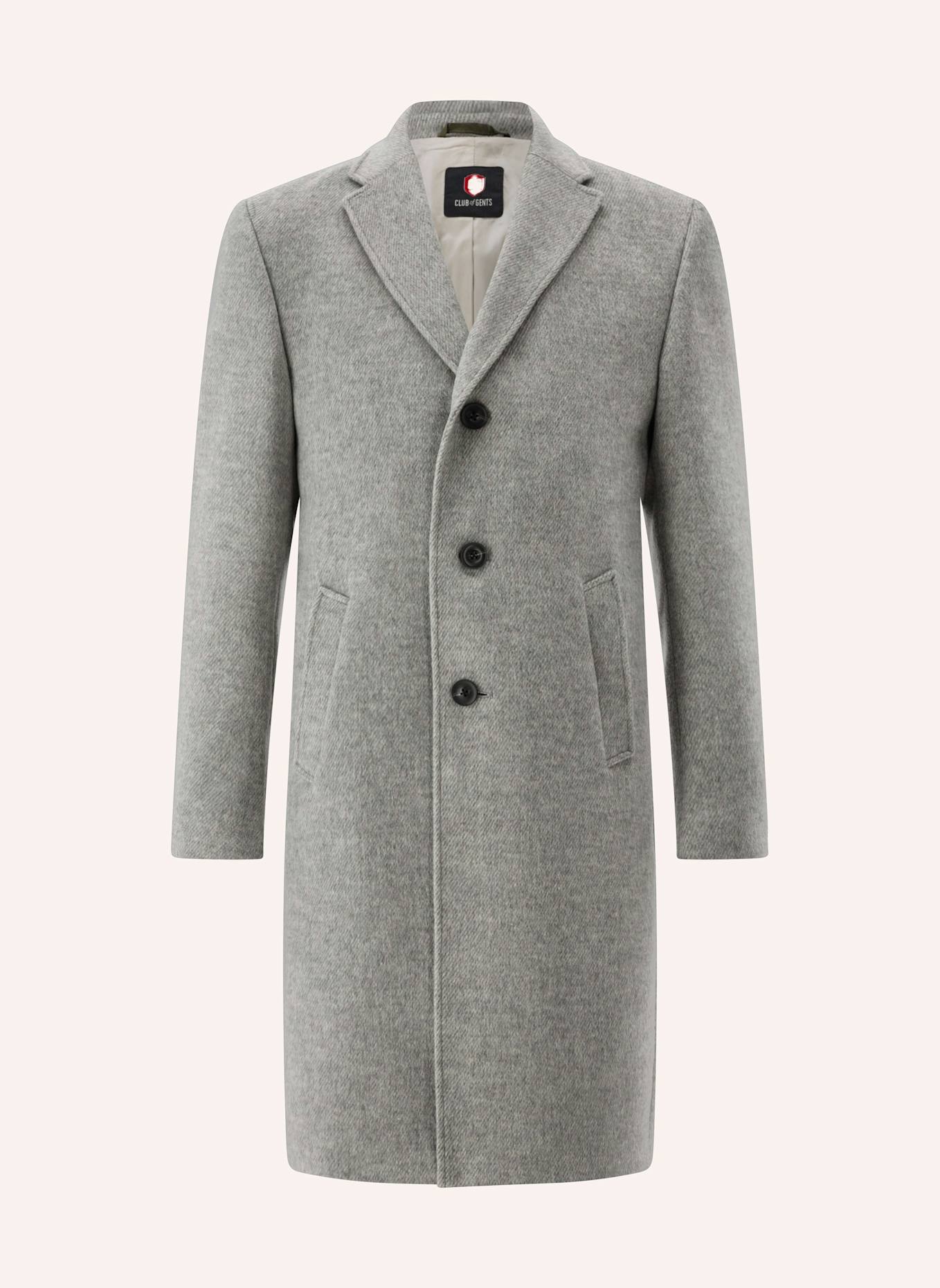 CG - CLUB of GENTS Mantel CG Manfred Slim Fit: HELLGRAU
