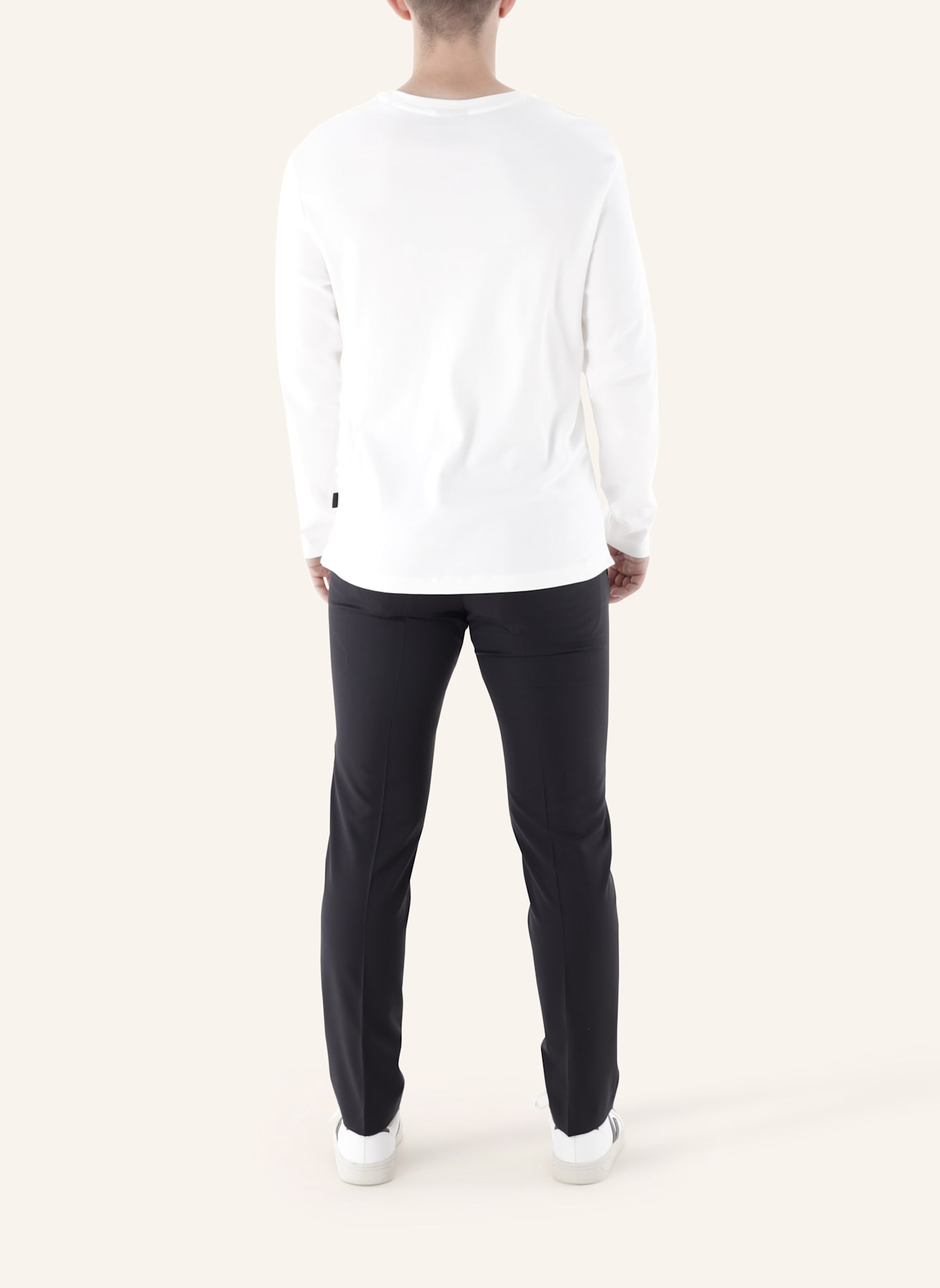 CG - CLUB of GENTS Jersey CG Brigg Slim Fit: WEISS
