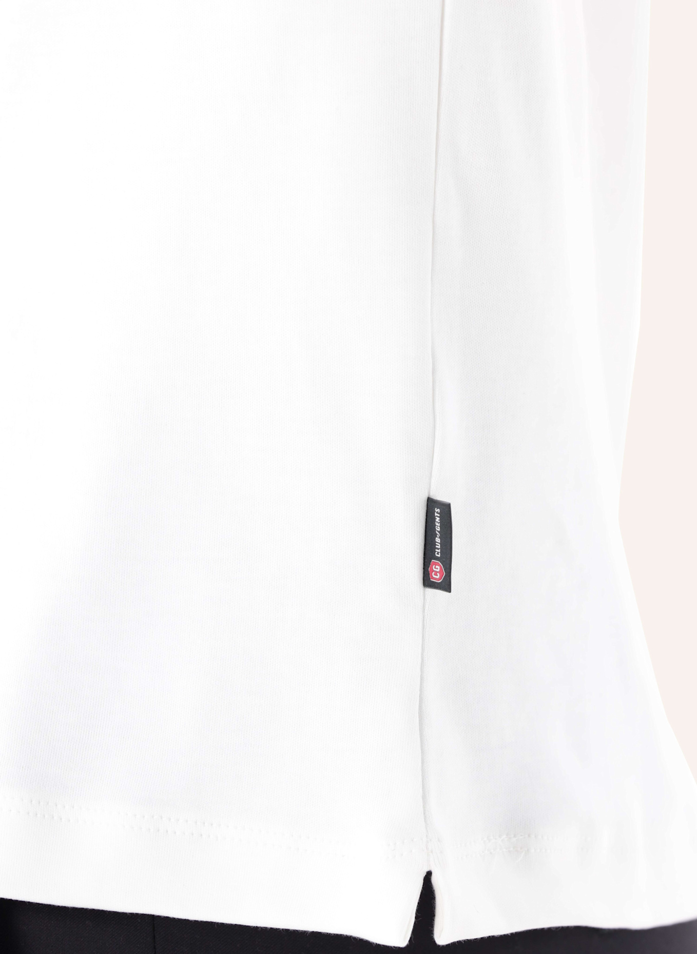 CG - CLUB of GENTS Jersey CG Brigg Slim Fit: WEISS