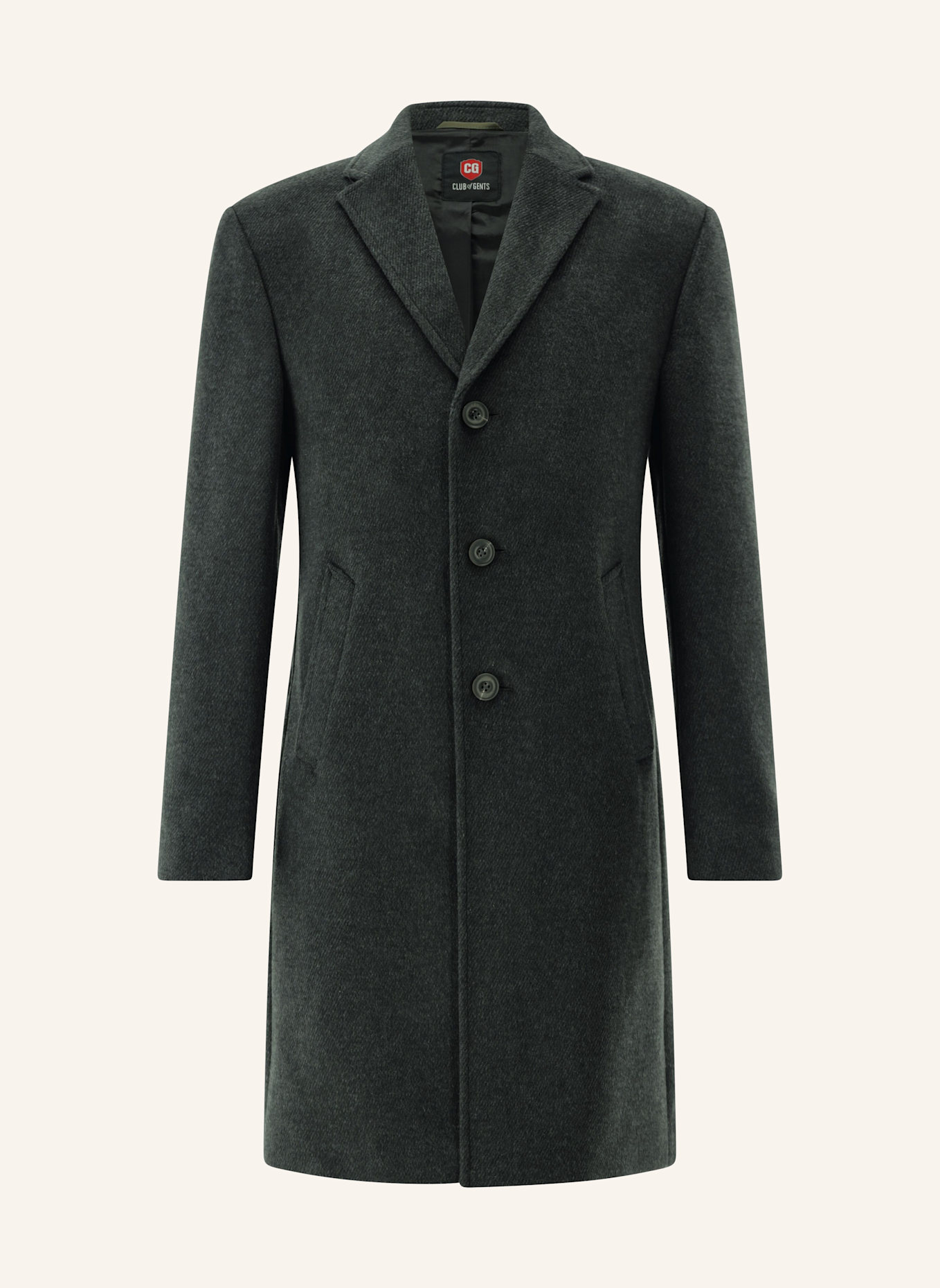 CG - CLUB of GENTS Mantel CG Manfred Slim Fit: DUNKELGRAU