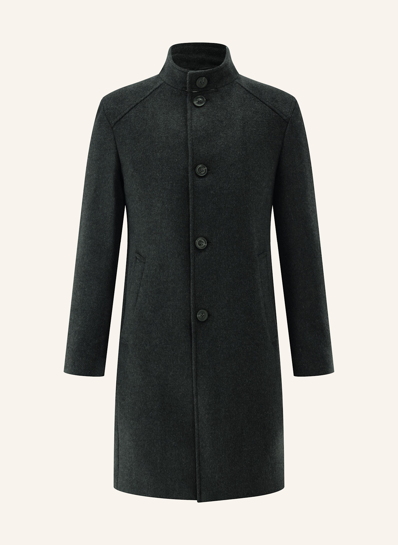 CG - CLUB of GENTS Mantel CG Mats Slim Fit: DUNKELGRAU