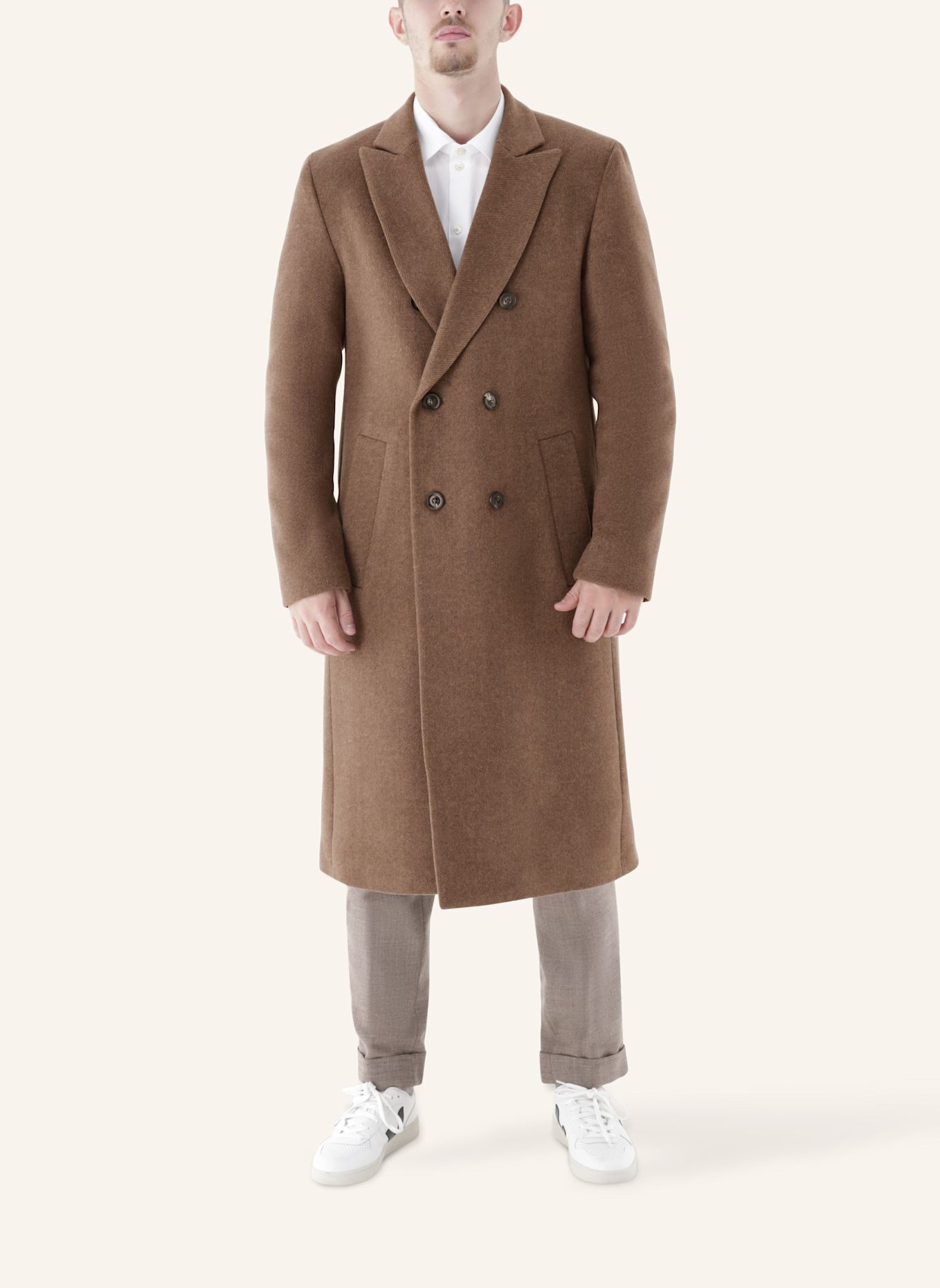 CG - CLUB of GENTS Mantel CG Malton BV Slim Fit: BRAUN