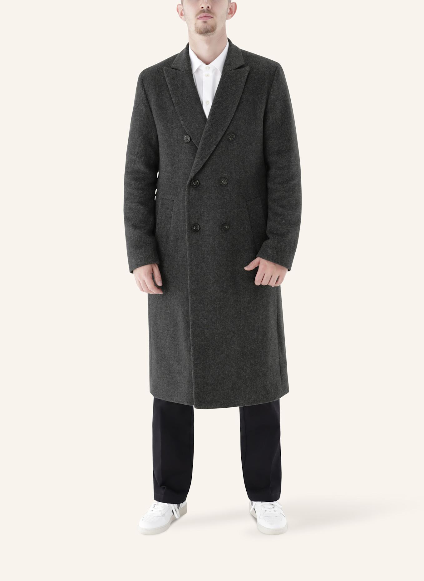 CG - CLUB of GENTS Mantel CG Malton BV Slim Fit: DUNKELGRAU