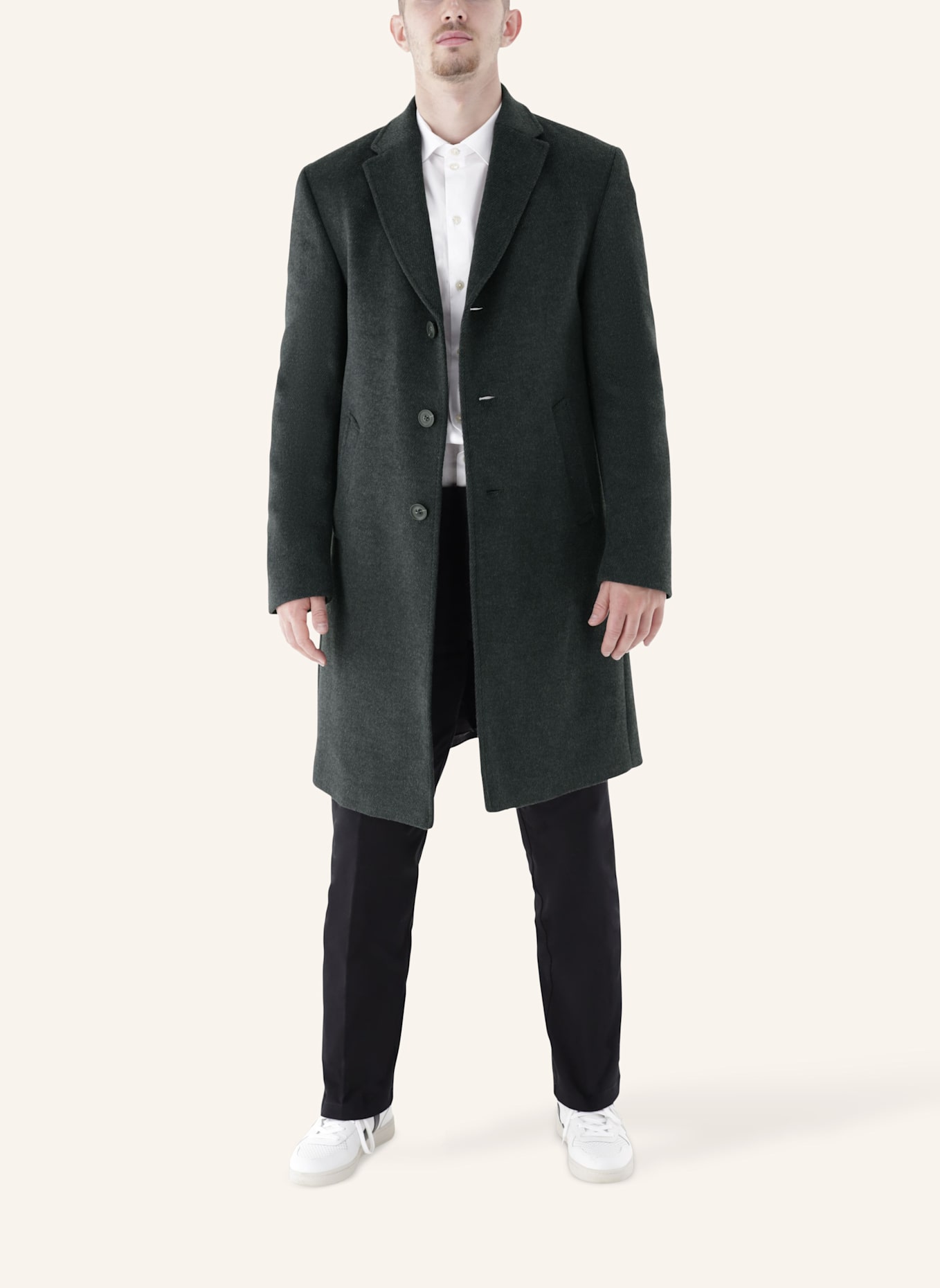 CG - CLUB of GENTS Mantel CG Manfred Slim Fit: DUNKELGRAU