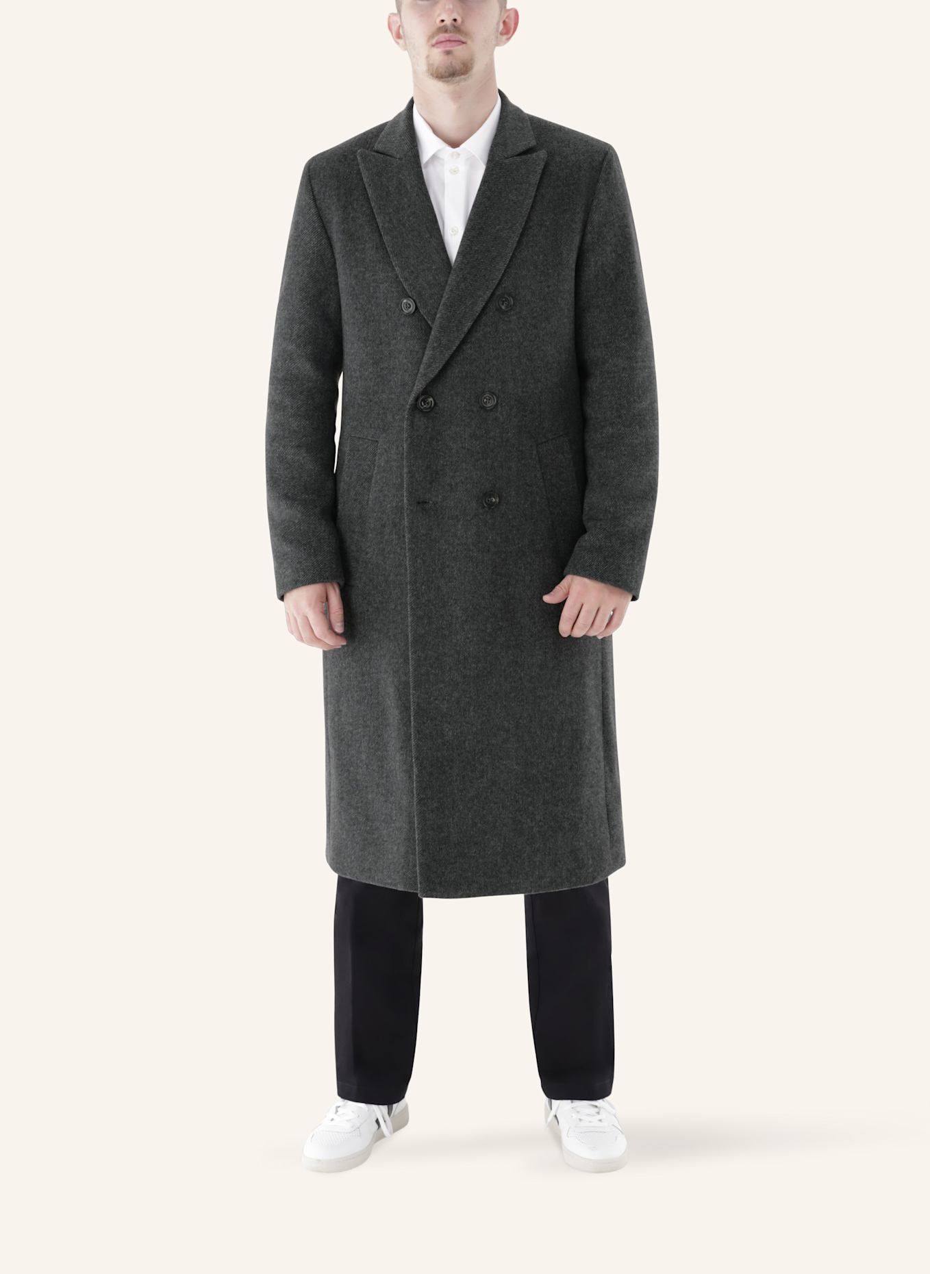 CG - CLUB of GENTS Mantel CG Malton BV Slim Fit: DUNKELGRAU